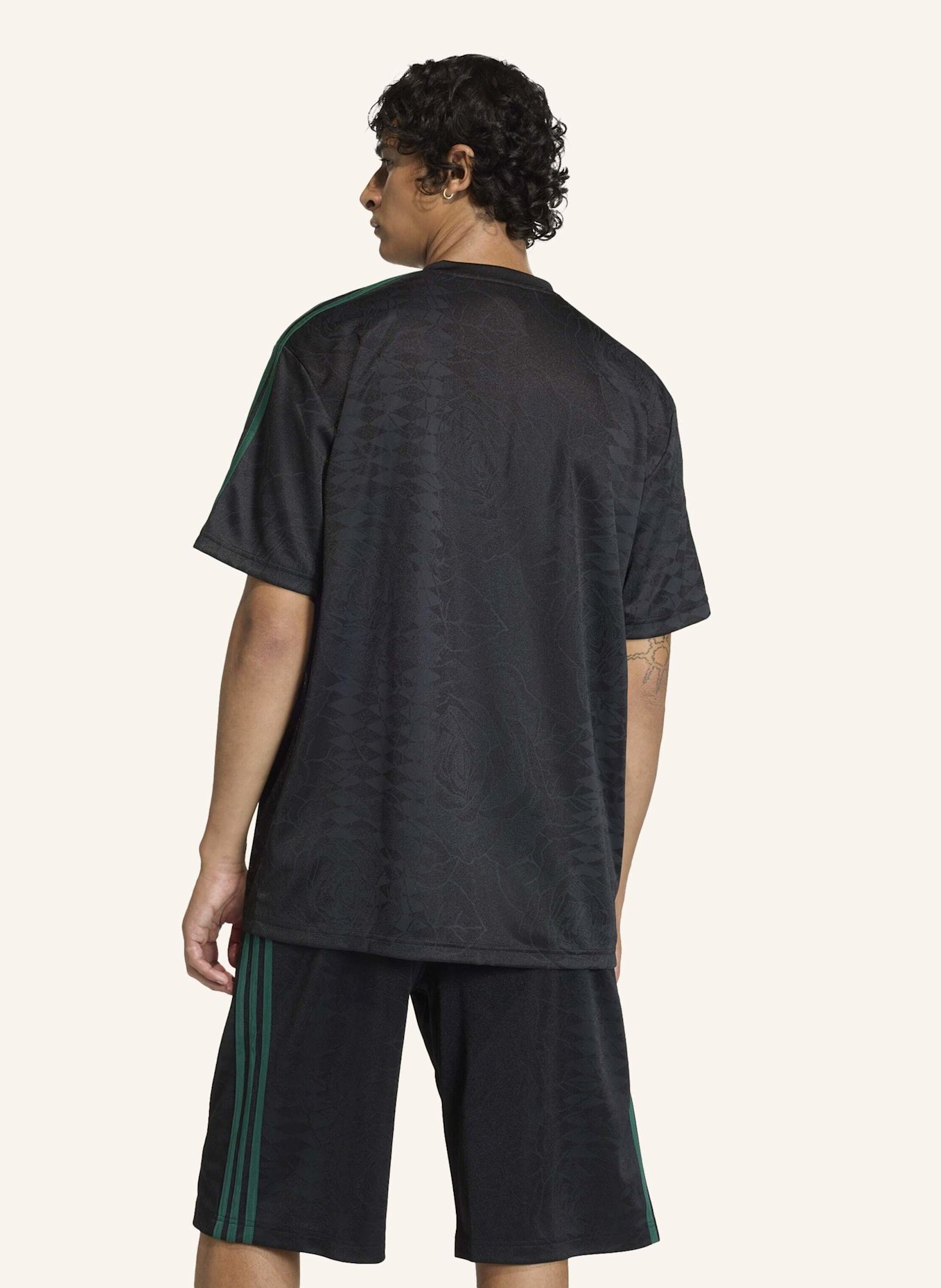 adidas Originals TRIKOT ROSES: SCHWARZ/ GRÜN