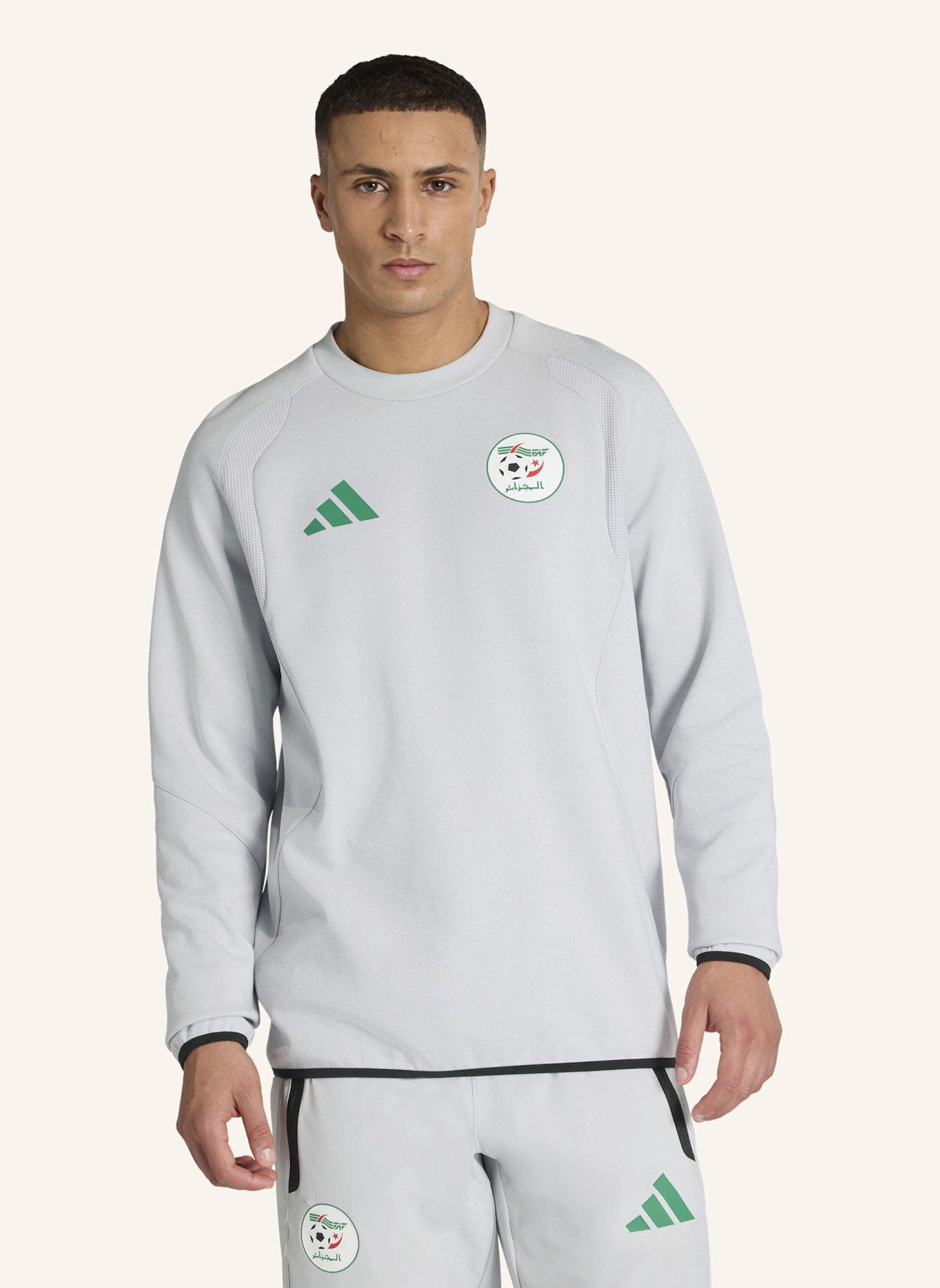 adidas ALGERIEN TIRO TECH SWEATSHIRT: GRAU