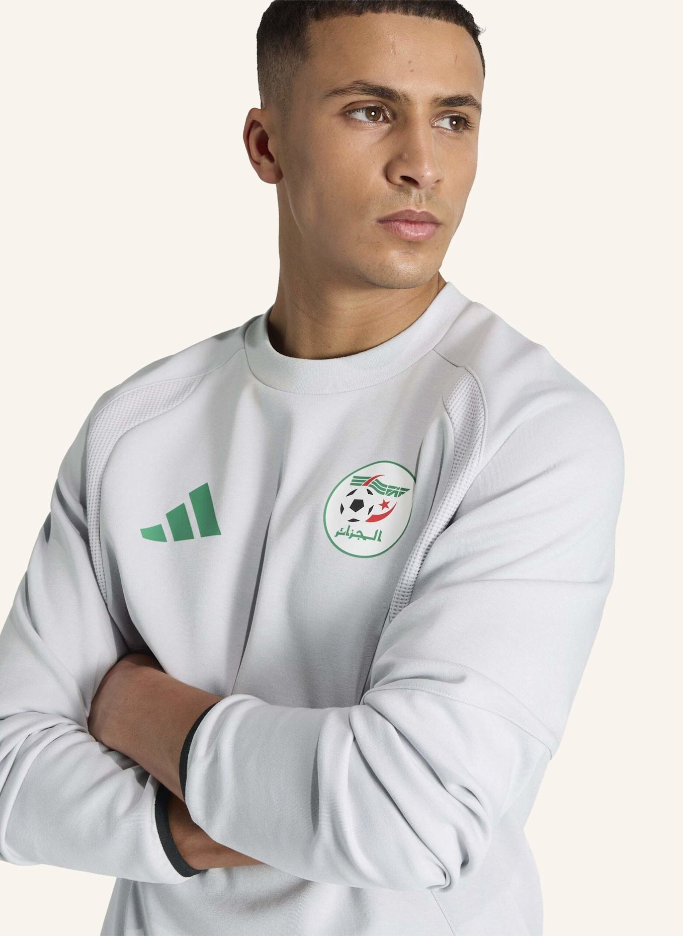 adidas ALGERIEN TIRO TECH SWEATSHIRT: GRAU