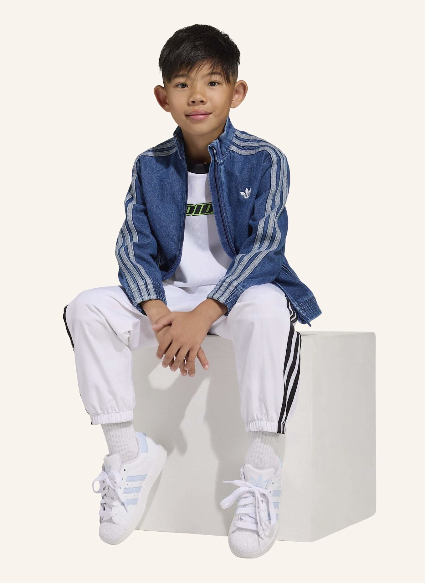 adidas Originals FIREBIRD JEANS ORIGINALS JACKE: BLAU