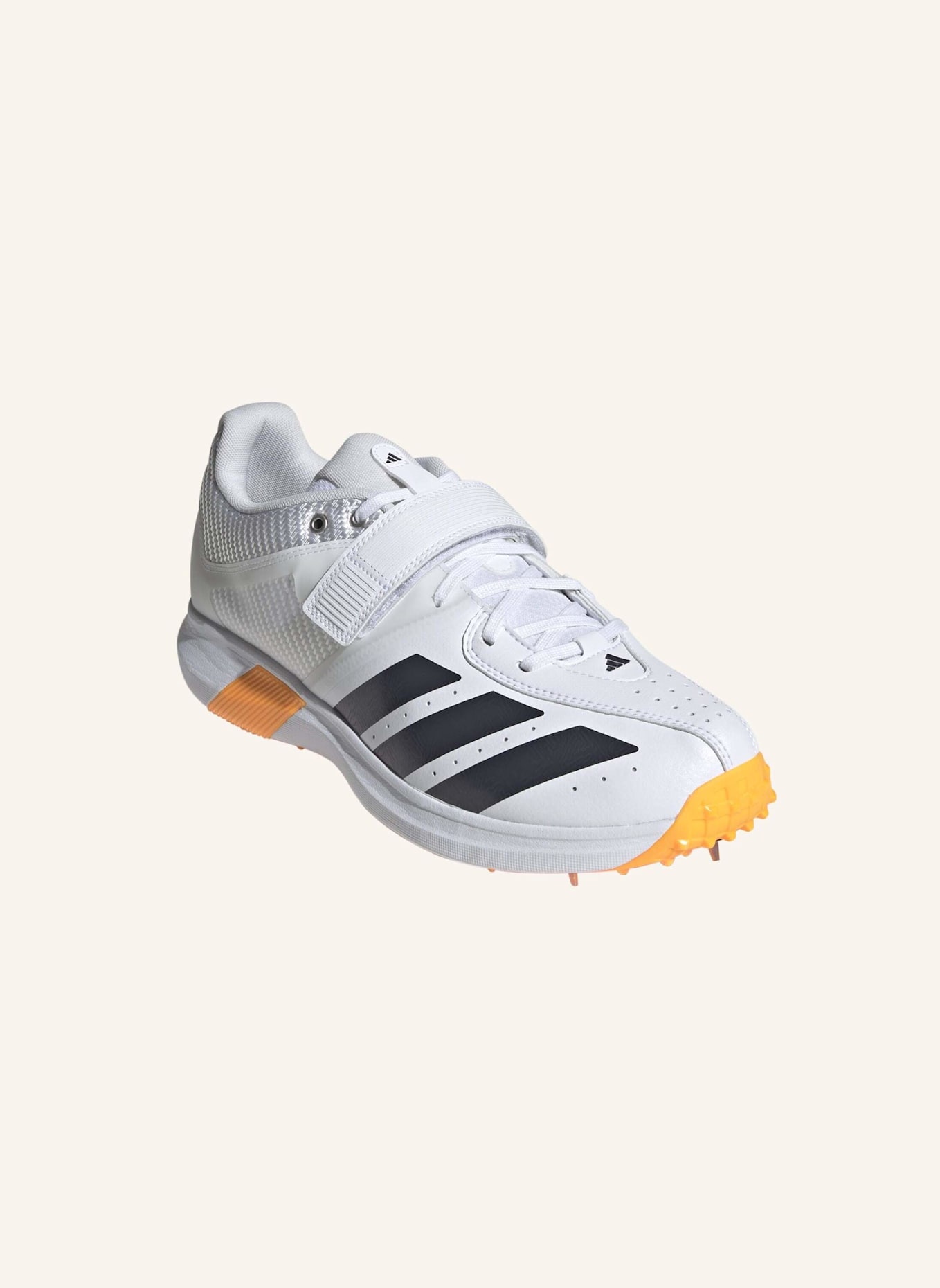 adidas 22YDS VECTOR CRICKET-SCHUH: WEISS/ GRAU/ SCHWARZ