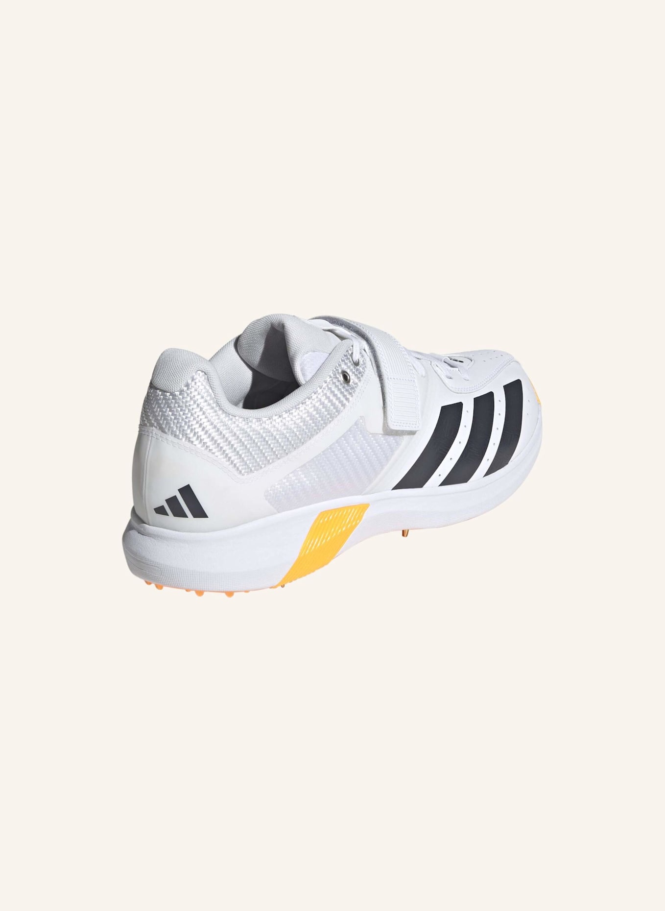 adidas 22YDS VECTOR CRICKET-SCHUH: WEISS/ GRAU/ SCHWARZ