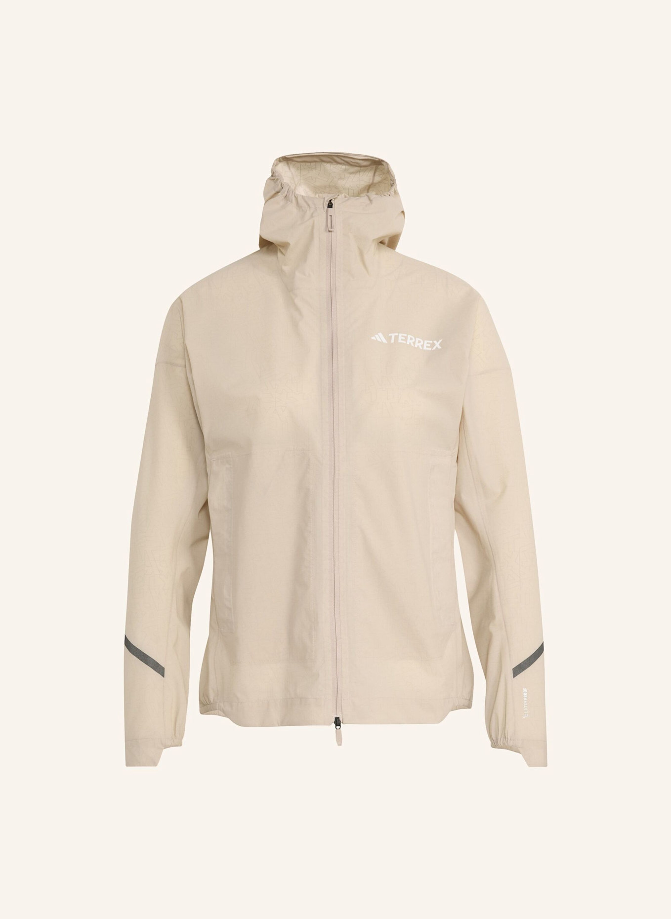 adidas TERREX TERREX XPERIOR 2.5 LAYER LIGHT CLIMAPROOF JACKE: BEIGE