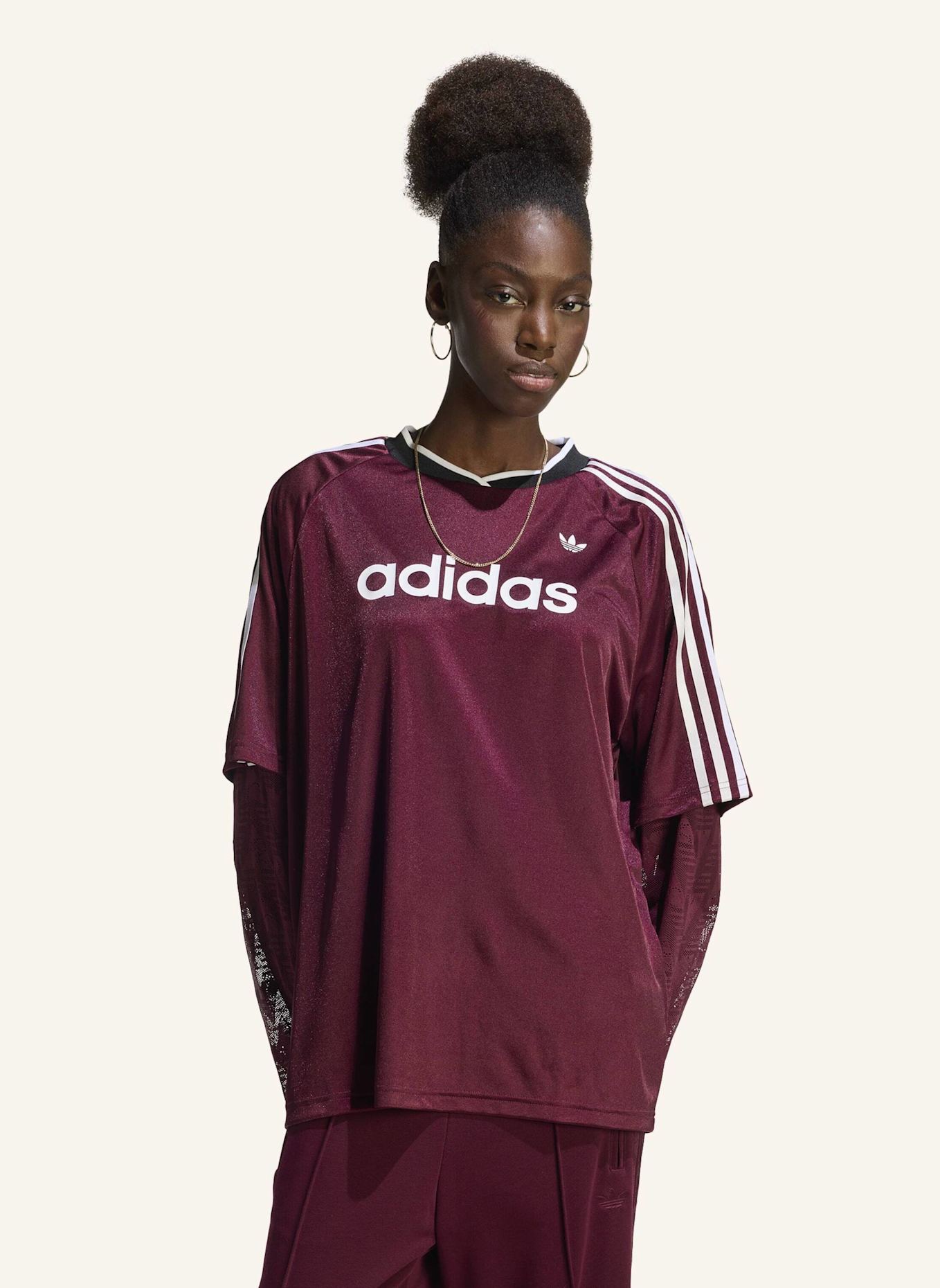 adidas Originals LANGARMTRIKOT MIT SPITZE: ROT