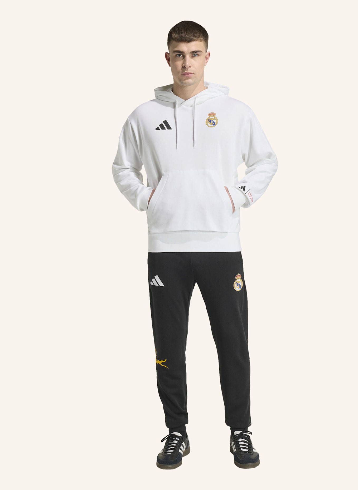adidas ADIDAS REAL MADRID AVENGERS HOODIE: WEISS