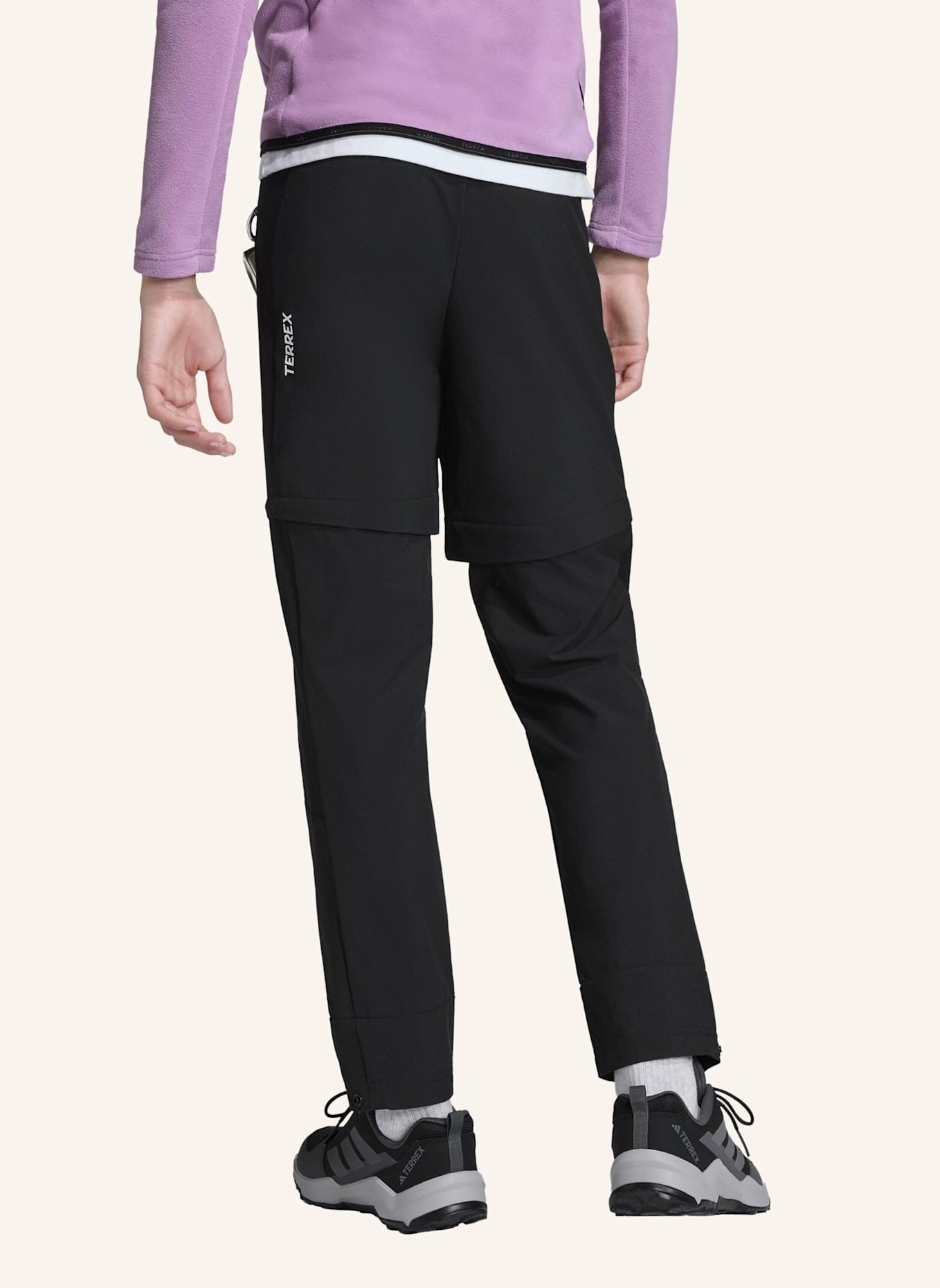 adidas TERREX TERREX MULTI CLIMA365 KIDS ZIP-OFF HOSE: SCHWARZ