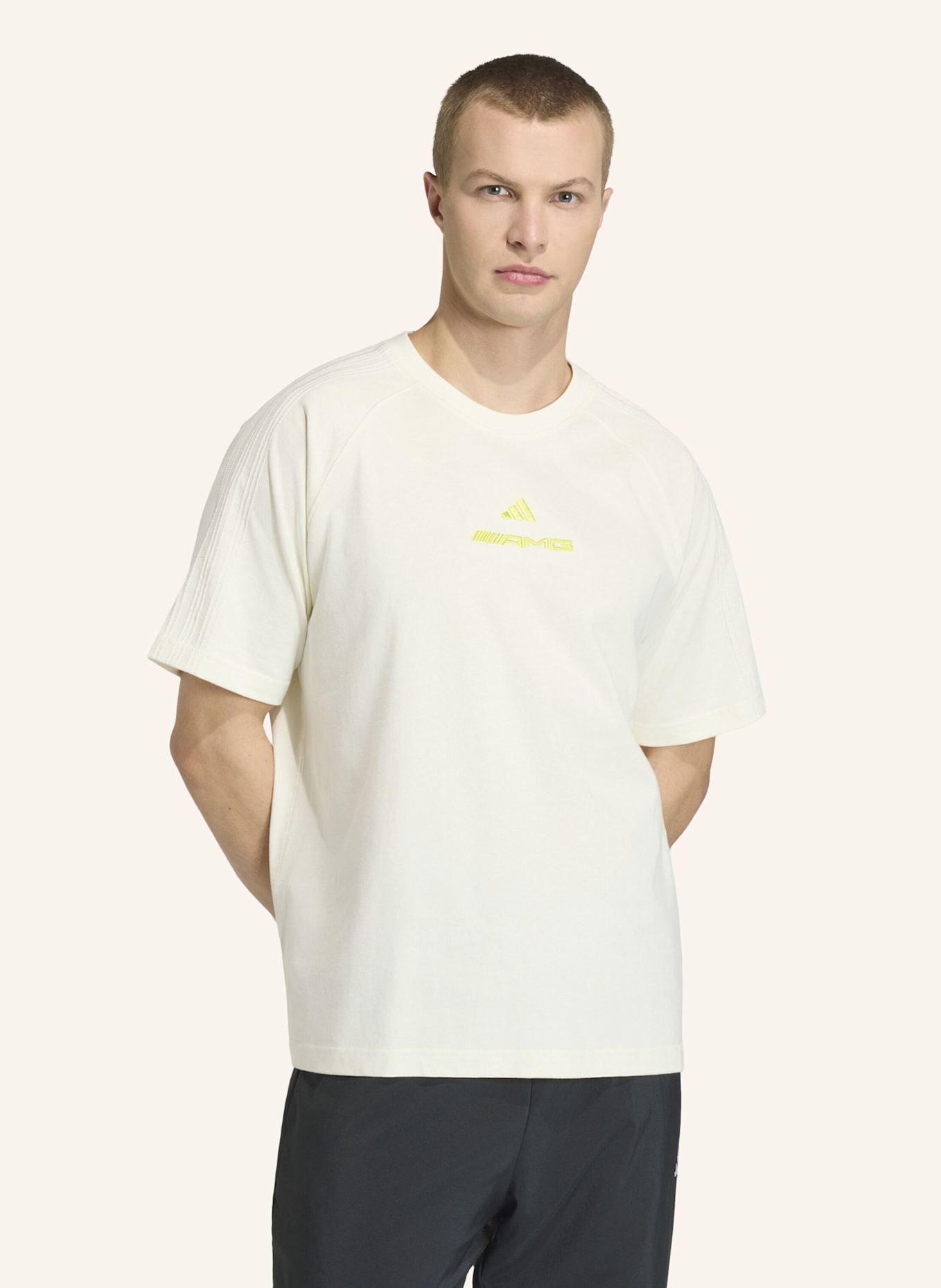 adidas AMG WASHED T-SHIRT: WEISS