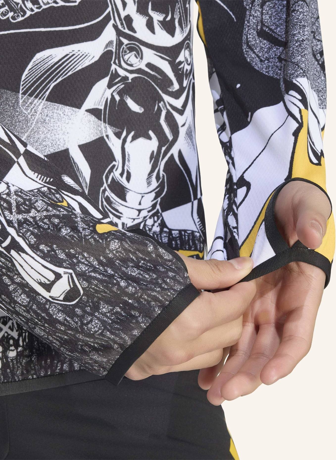 adidas ADIDAS REAL MADRID AVENGERS 25/26 PRE-MATCH WARM TOP: WEISS/ SCHWARZ/ GOLD