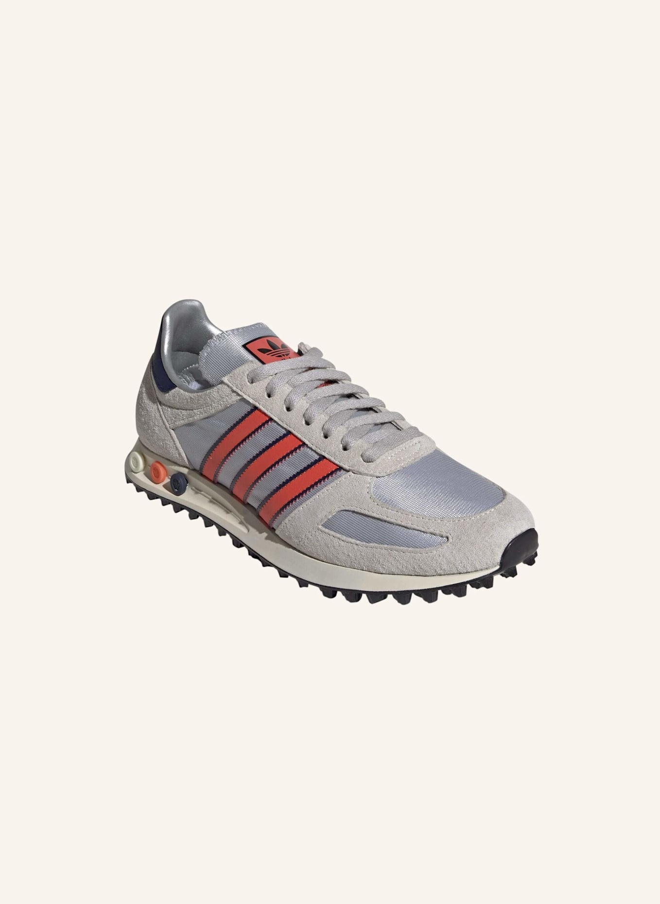 adidas Originals LA TRAINER OG SCHUH: SILBER/ BLAU