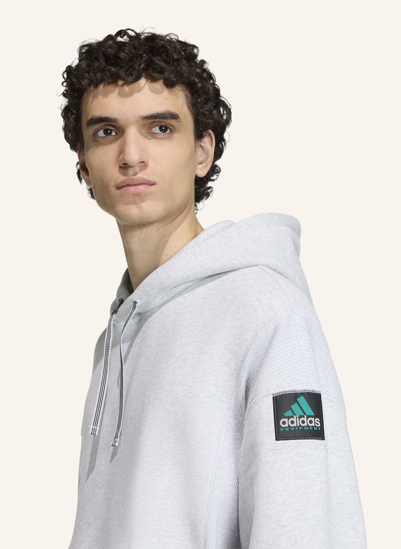 adidas Originals ADIDAS EQUIPMENT RIBBED HOODIE: GRAU