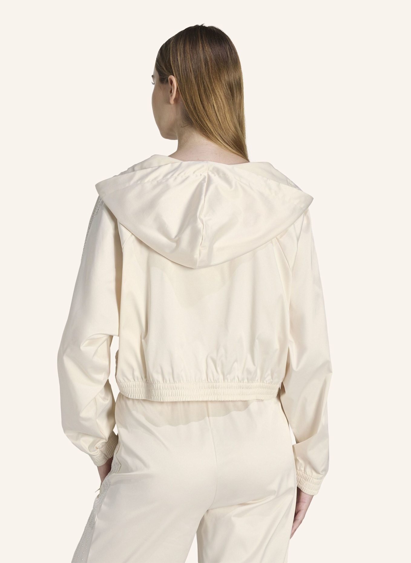 adidas Originals PEARL CROPPED ZIP KAPUZENJACKE: WEISS