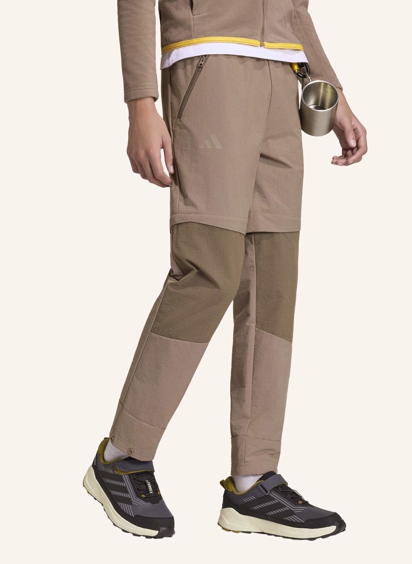 adidas TERREX TERREX MULTI CLIMA365 KIDS ZIP-OFF HOSE: BRAUN