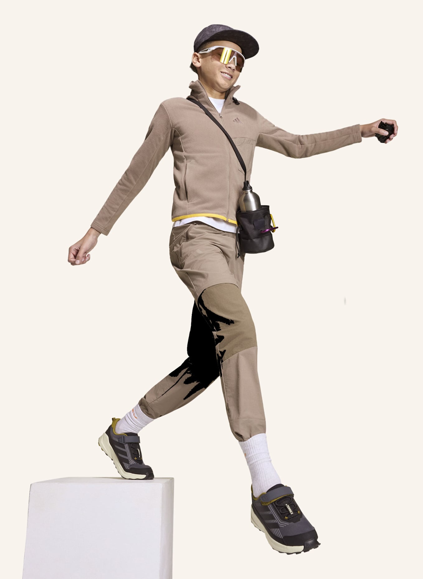 adidas TERREX TERREX MULTI CLIMA365 KIDS ZIP-OFF HOSE: BRAUN