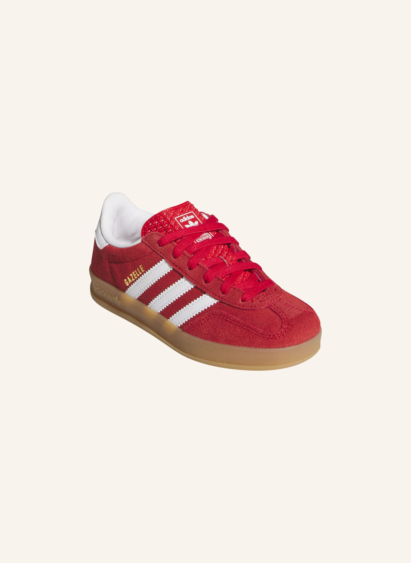 adidas Originals GAZELLE INDOOR SCHUH: WEISS/ BEIGE