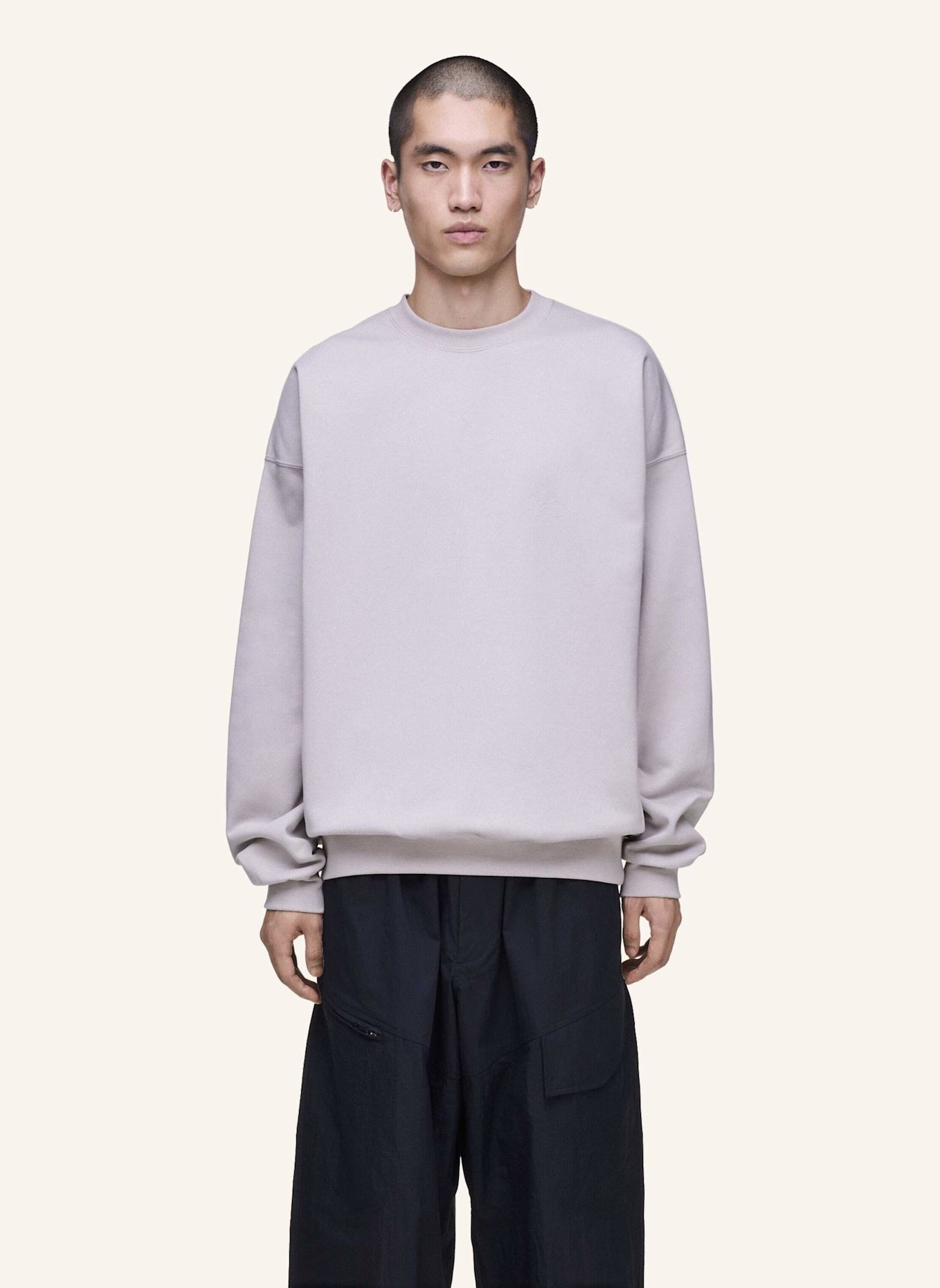 Y-3 Y-3 BRUSHED TERRY SWEATSHIRT: BRAUN