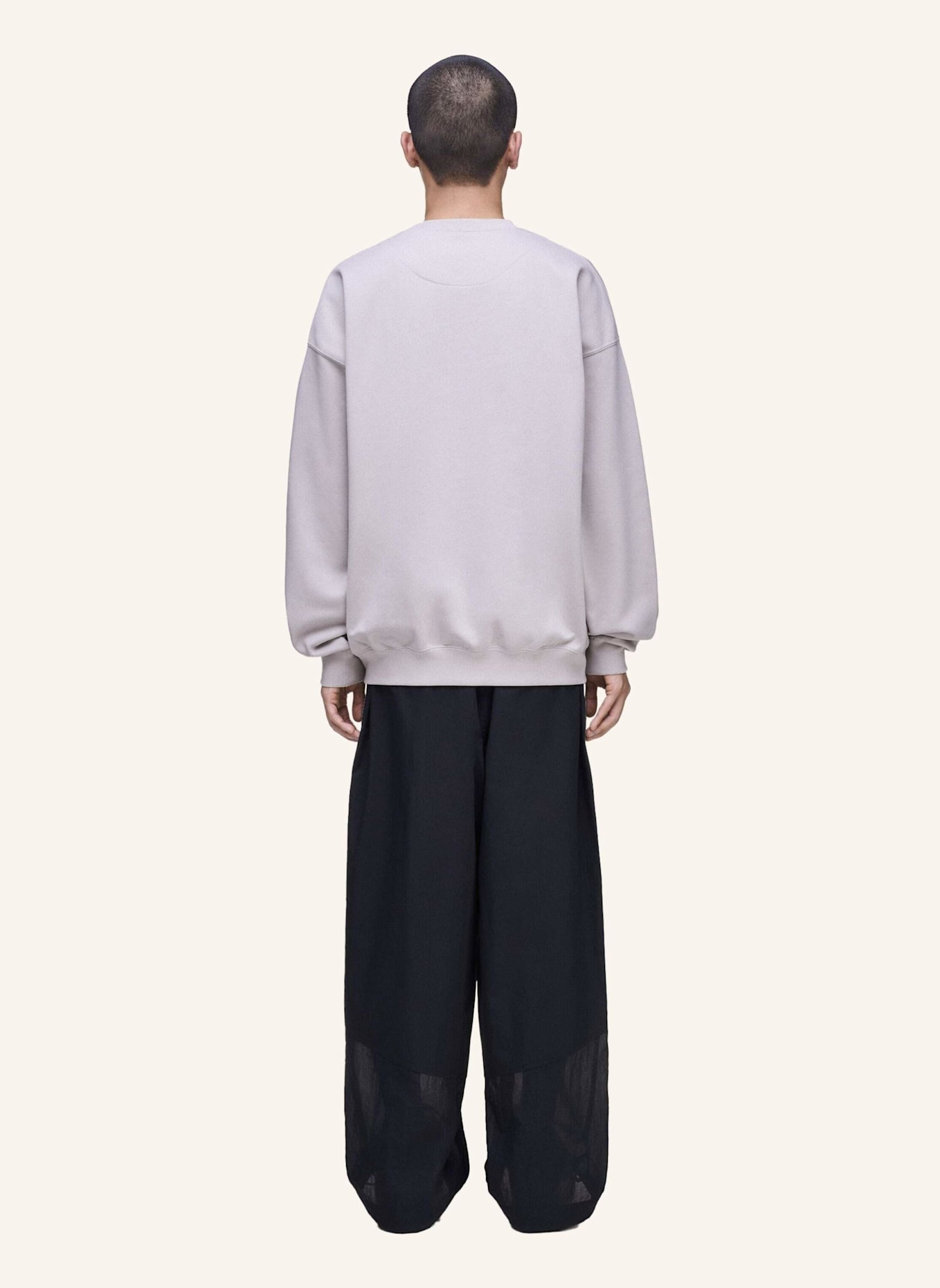 Y-3 Y-3 BRUSHED TERRY SWEATSHIRT: BRAUN
