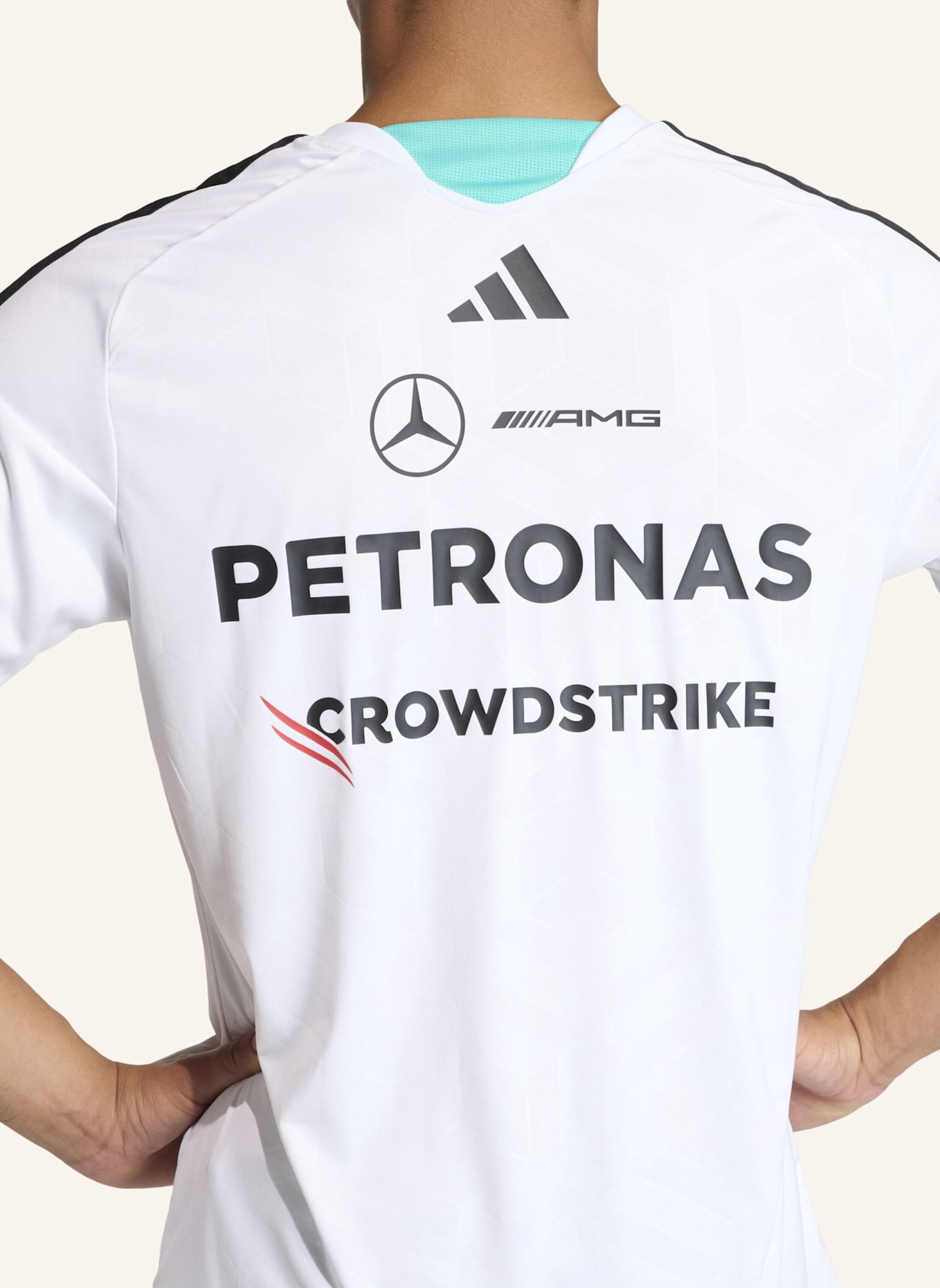 adidas MERCEDES - AMG PETRONAS FORMULA 1 TEAM DRIVER TRIKOT: WEISS