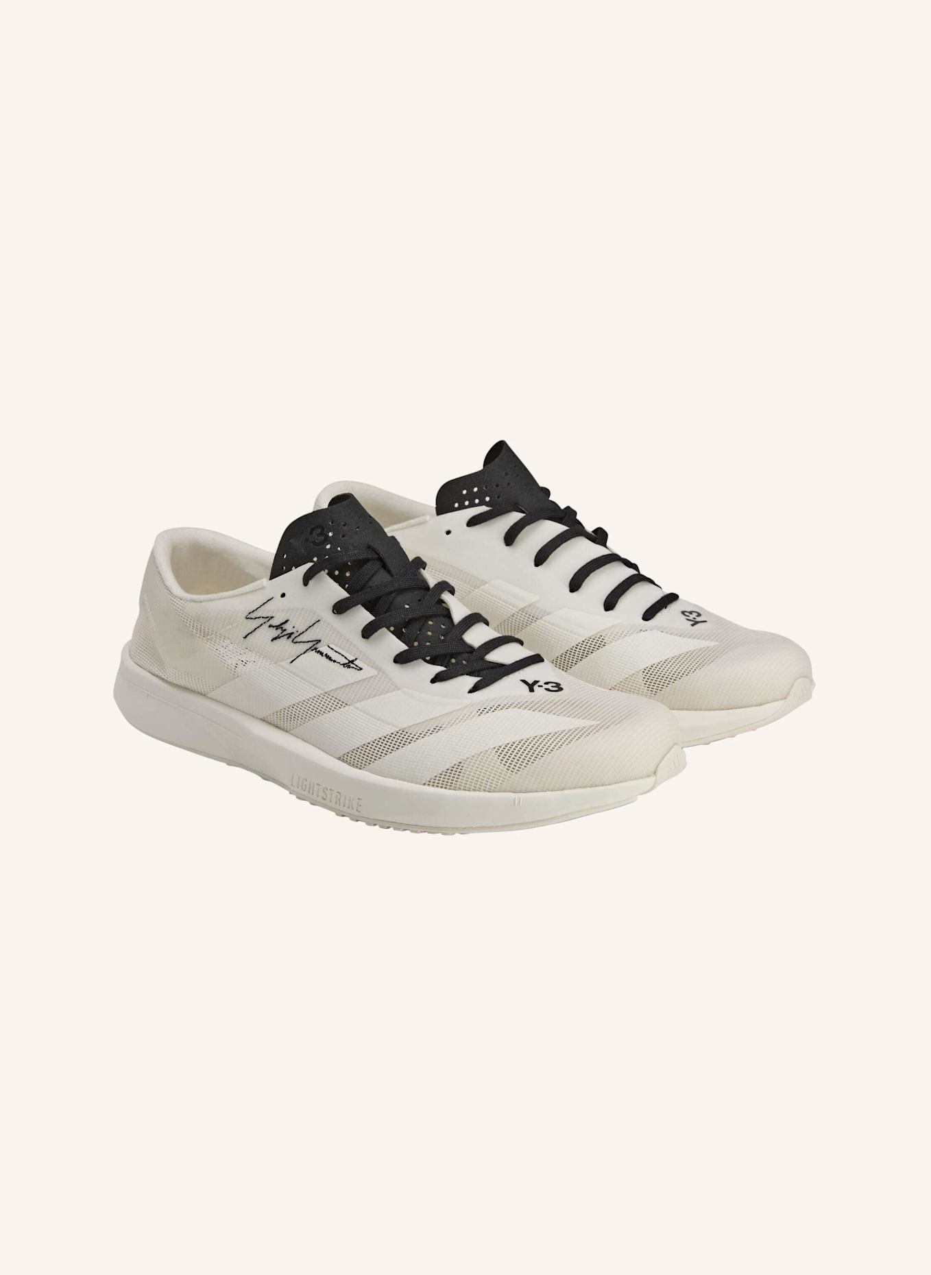Y-3 Y-3 ADIZERO RC6 SCHUHE: WEISS/ SCHWARZ
