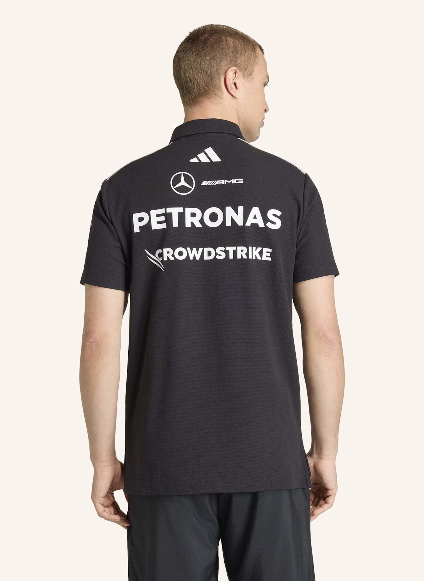 adidas MERCEDES - AMG PETRONAS FORMULA 1 TEAM ENGINEERS POLOSHIRT: SCHWARZ