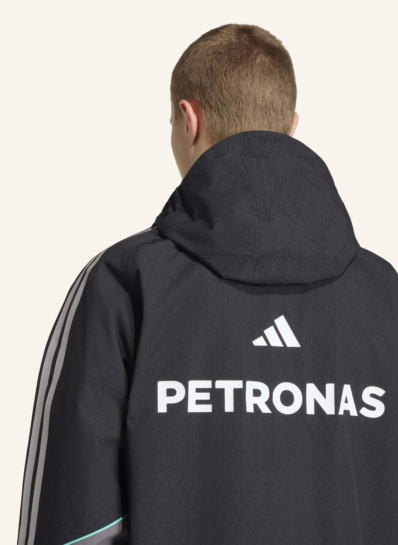 adidas MERCEDES - AMG PETRONAS FORMEL 1 TEAM MECHANICS REGENJACKE: SCHWARZ