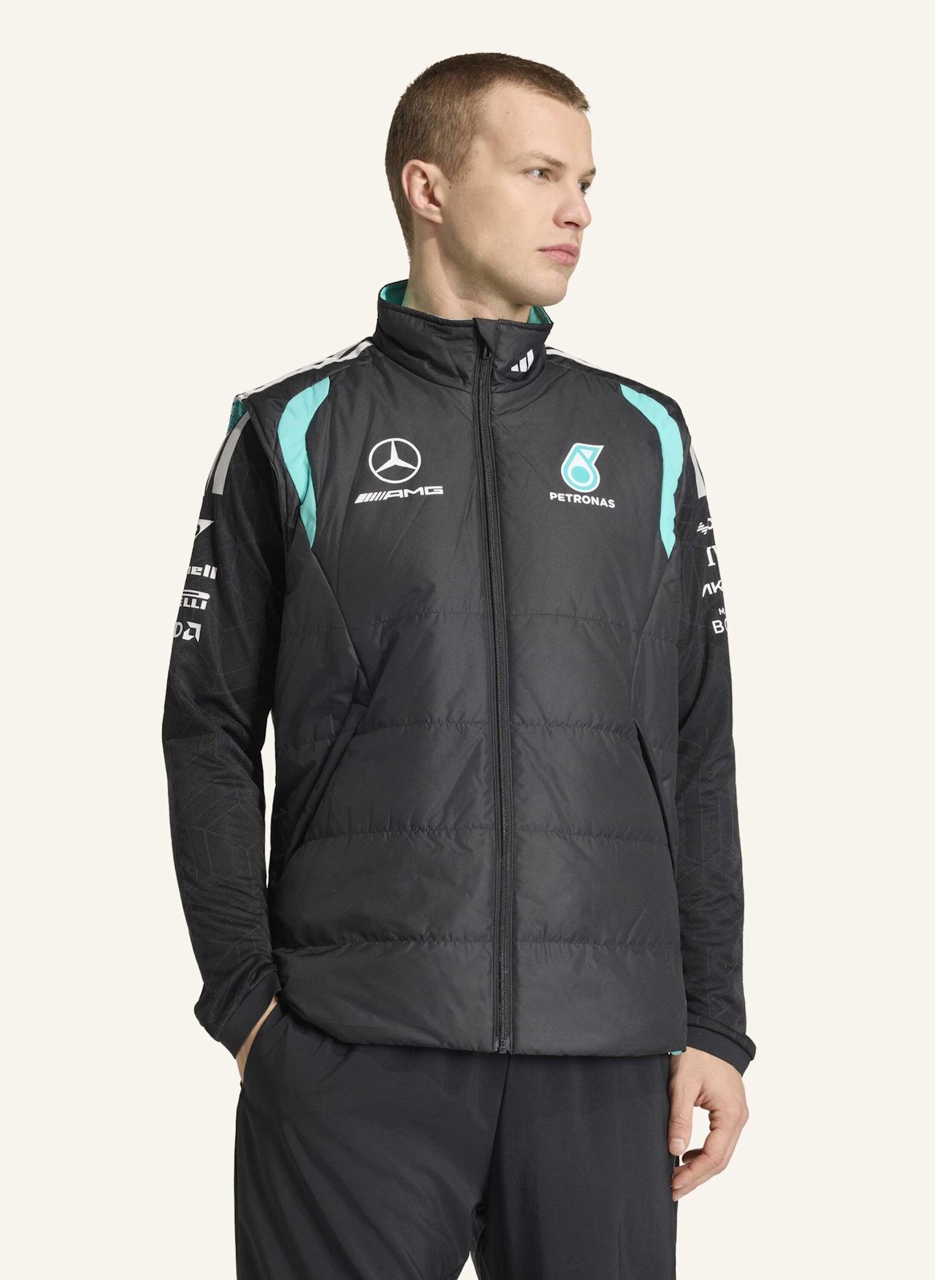 adidas MERCEDES - AMG PETRONAS FORMULA 1 TEAM MECHANICS WESTE: SCHWARZ