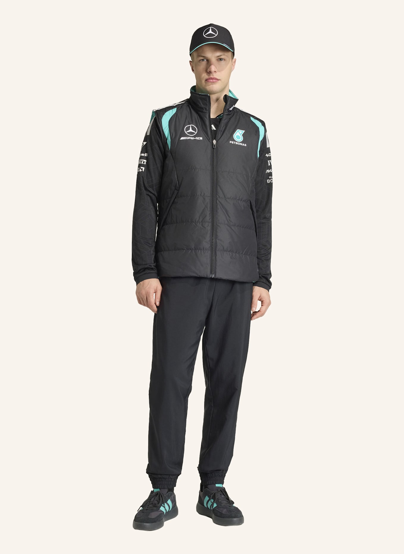 adidas MERCEDES - AMG PETRONAS FORMULA 1 TEAM MECHANICS WESTE: SCHWARZ