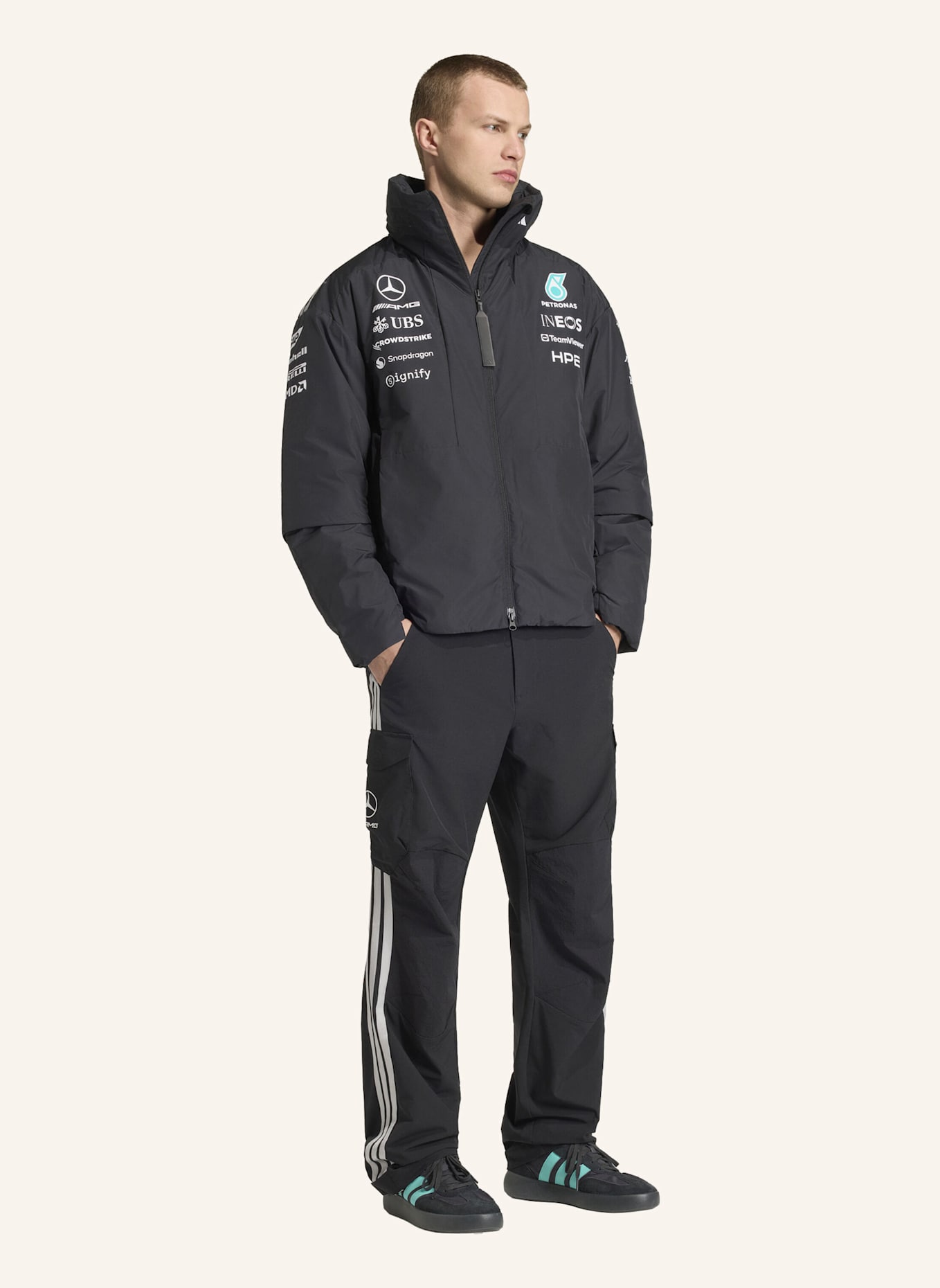 adidas MERCEDES - AMG PETRONAS FORMULA 1 TEAM ENGINEERS JACKE: SCHWARZ