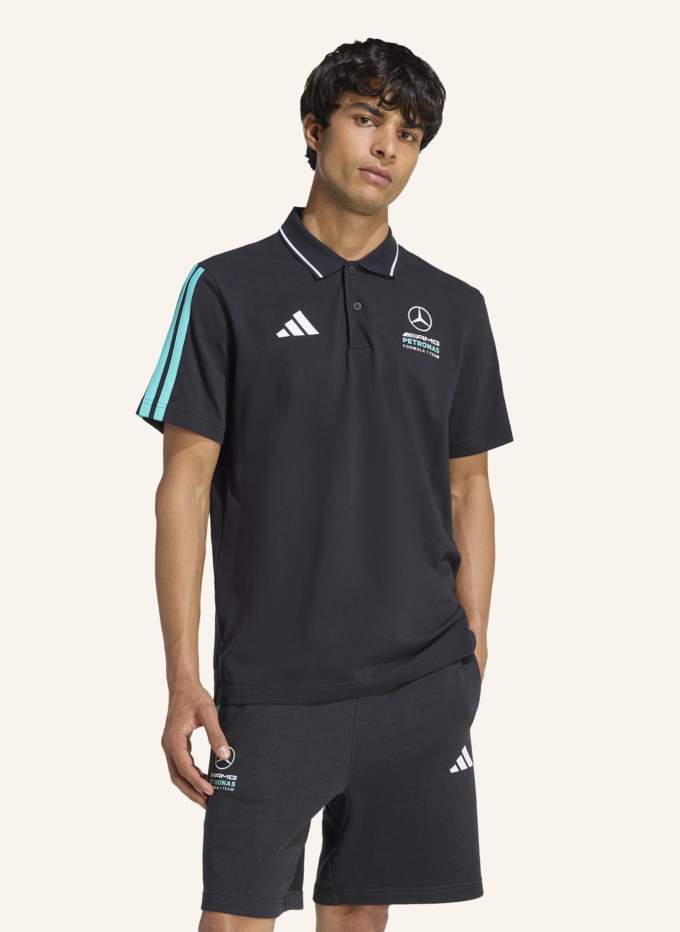 adidas MERCEDES - AMG PETRONAS FORMULA 1 TEAM DNA POLOSHIRT: SCHWARZ