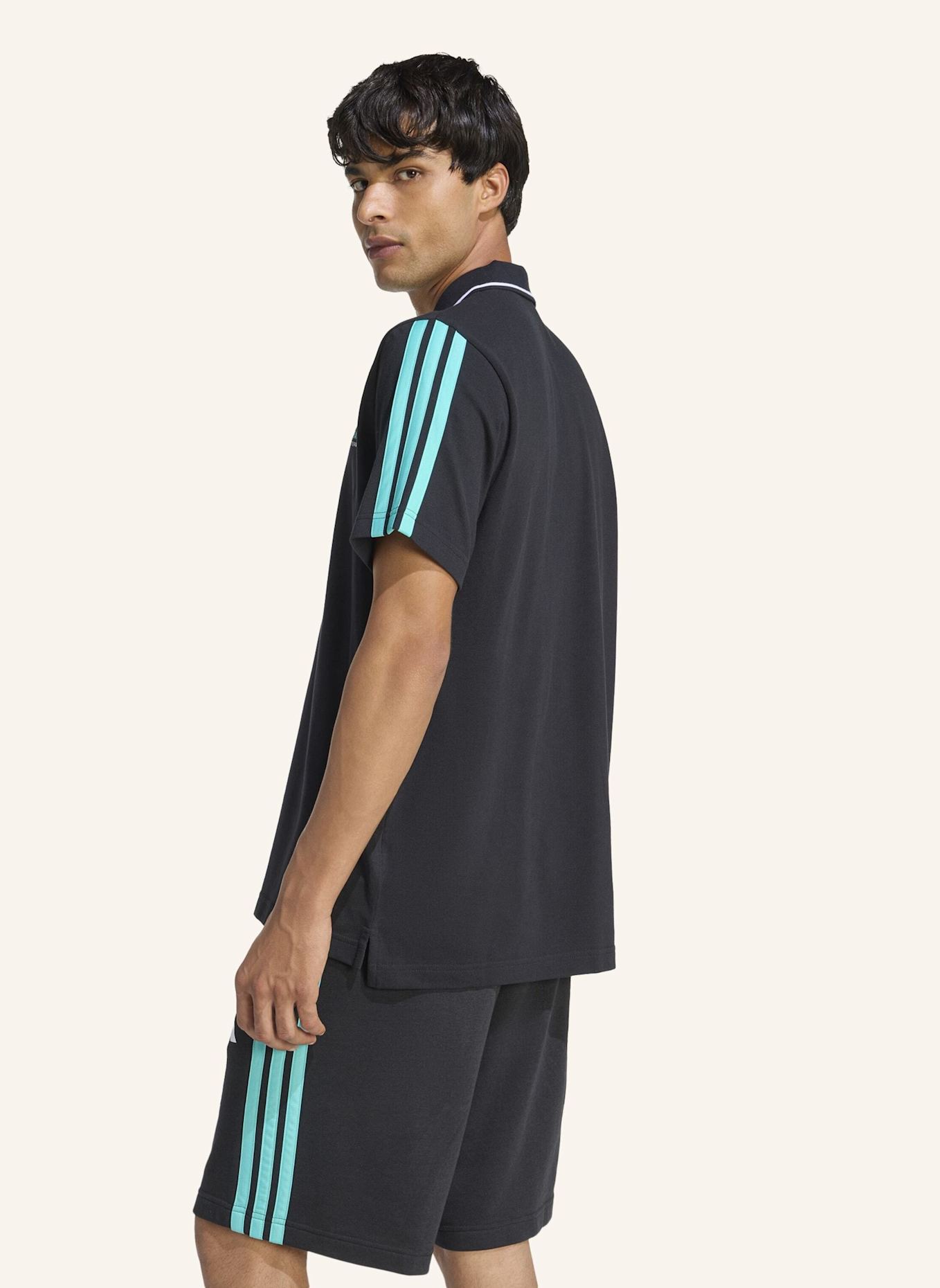 adidas MERCEDES - AMG PETRONAS FORMULA 1 TEAM DNA POLOSHIRT: SCHWARZ
