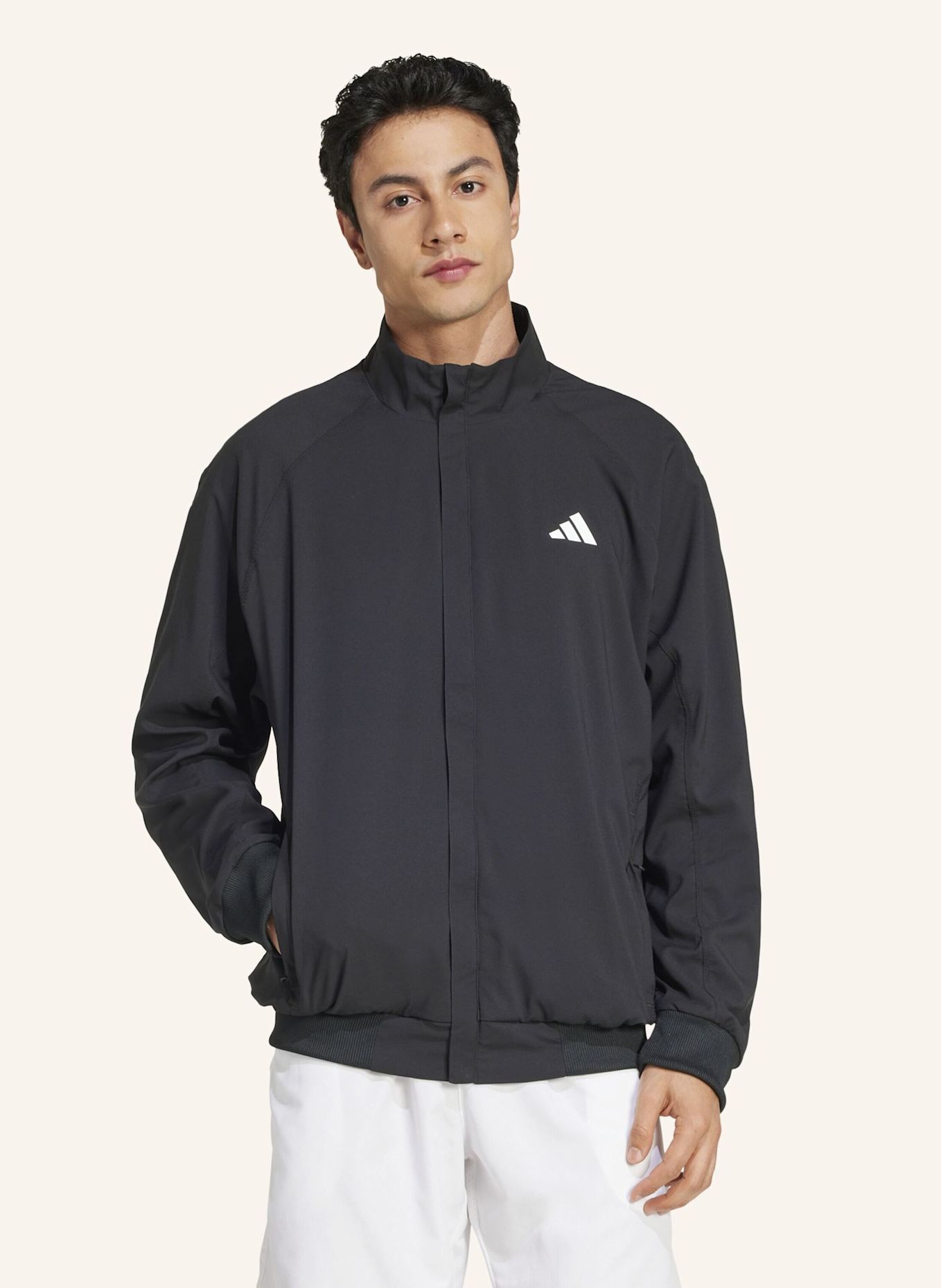adidas WALK-ON TENNISJACKE: SCHWARZ