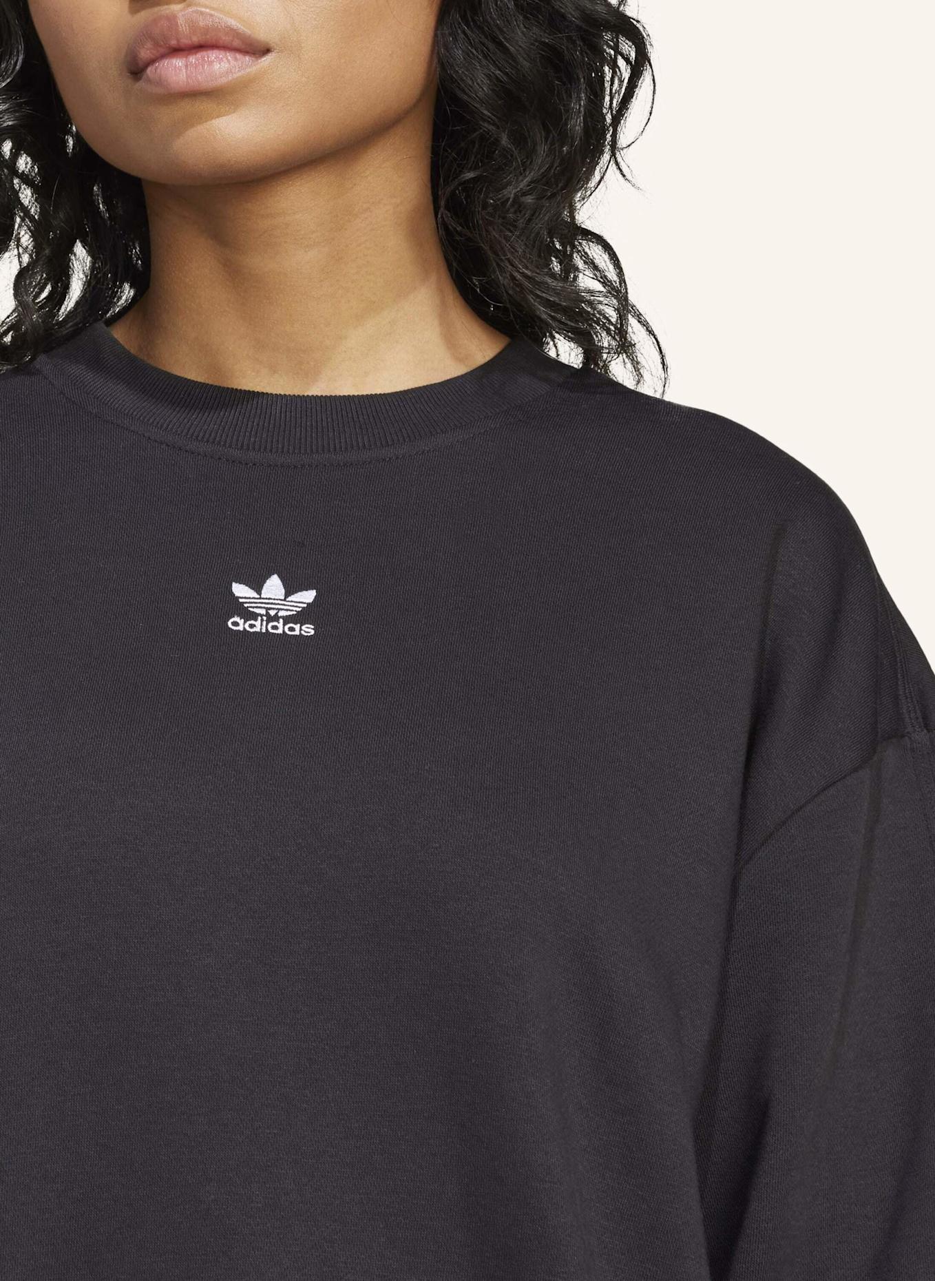 adidas Originals ESSENTIALS LONG OVERSIZED SWEATSHIRT: SCHWARZ