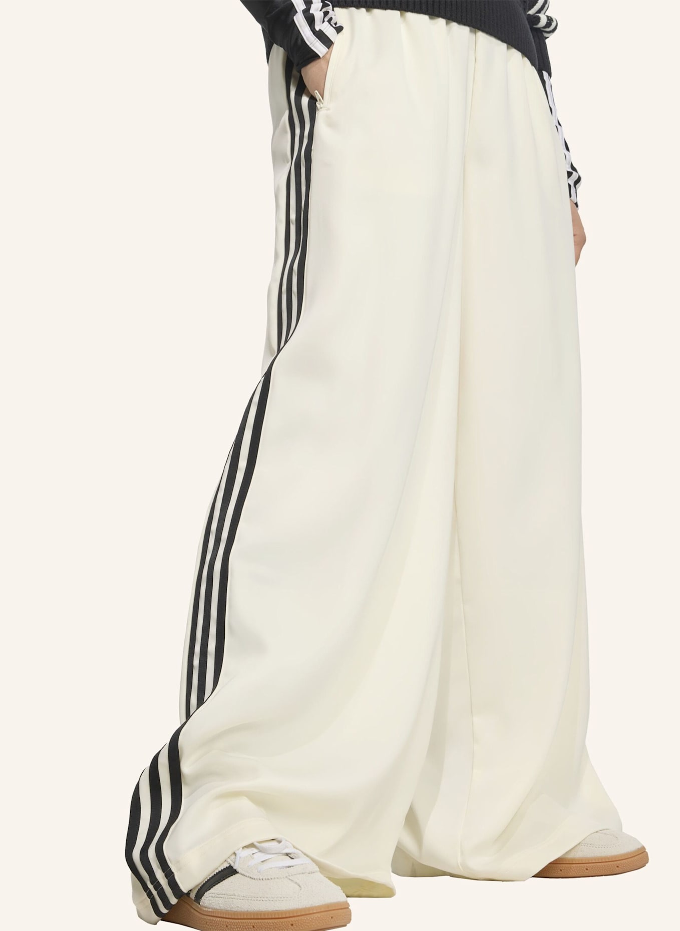 adidas Originals Track Pants ADICOLOR SATIN WIDE LEG: SCHWARZ