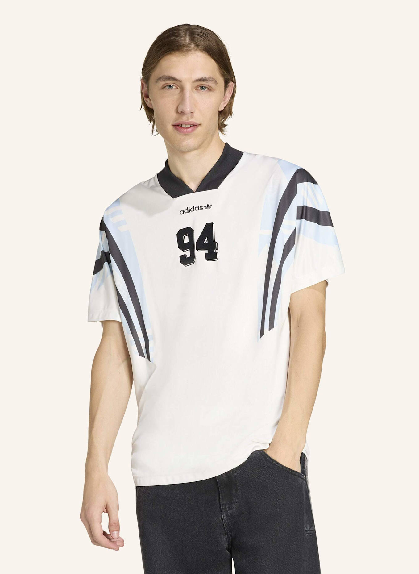 adidas Originals SANTIAGO AOP INFILL TRIKOT: WEISS