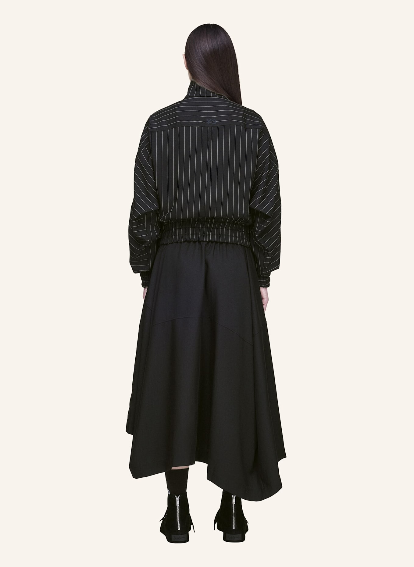 Y-3 Y-3 PINSTRIPE SPORT UNIFORM BLOUSON: SCHWARZ