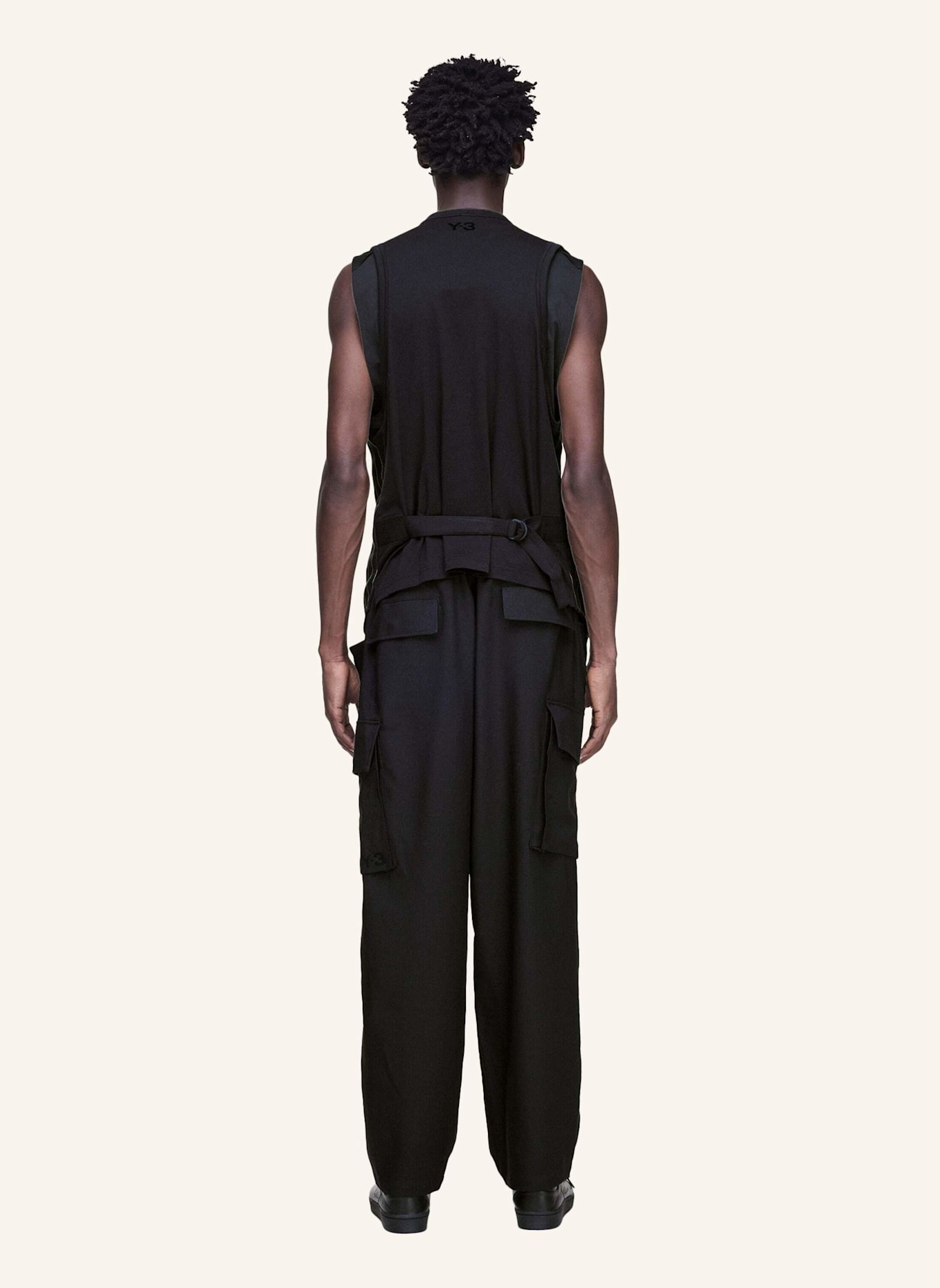 Y-3 Y-3 SPORT UNIFORM UT STRAIGHT LEG HOSE: SCHWARZ