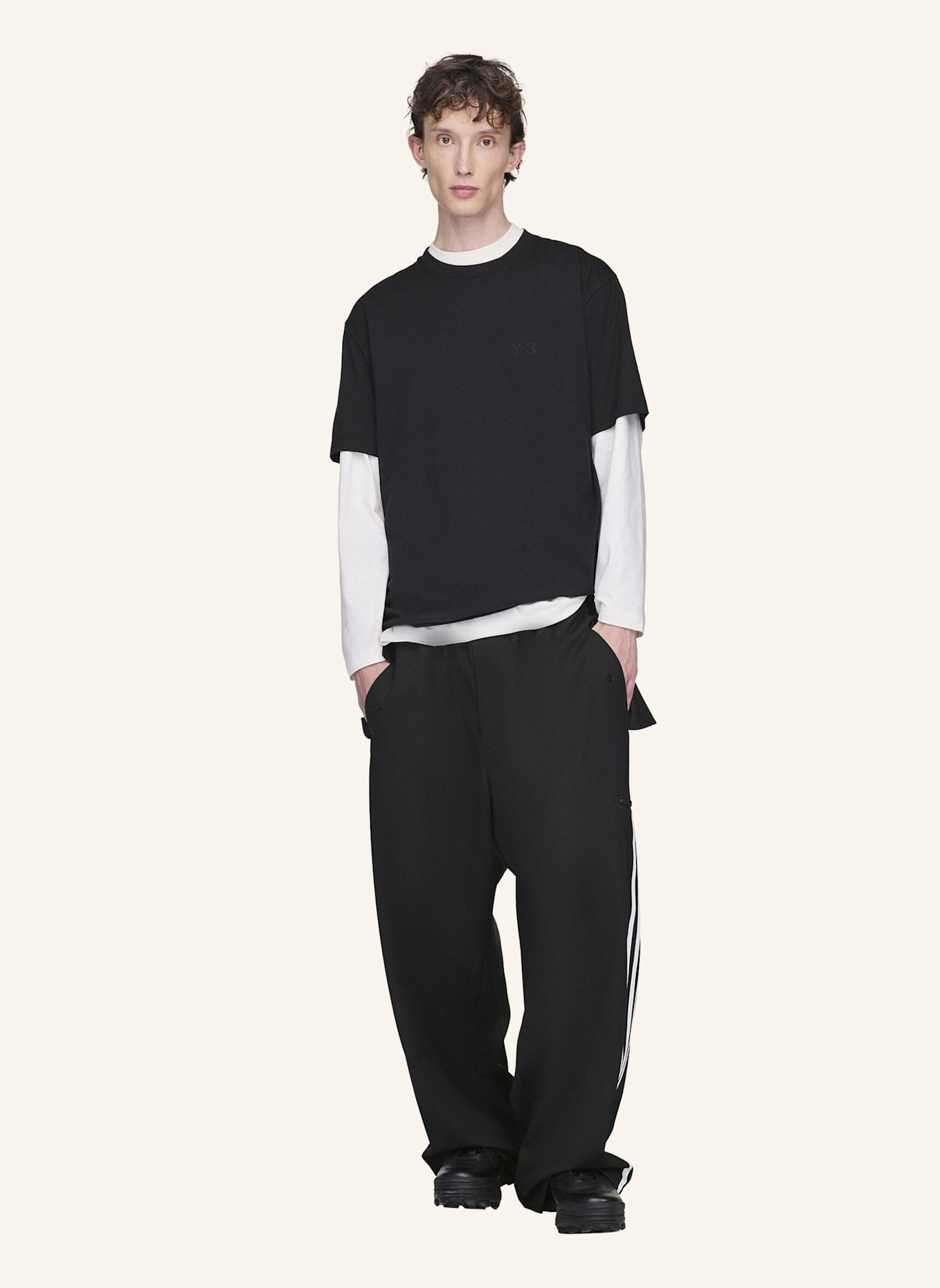 Y-3 Y-3 REGULAR T-SHIRT: SCHWARZ