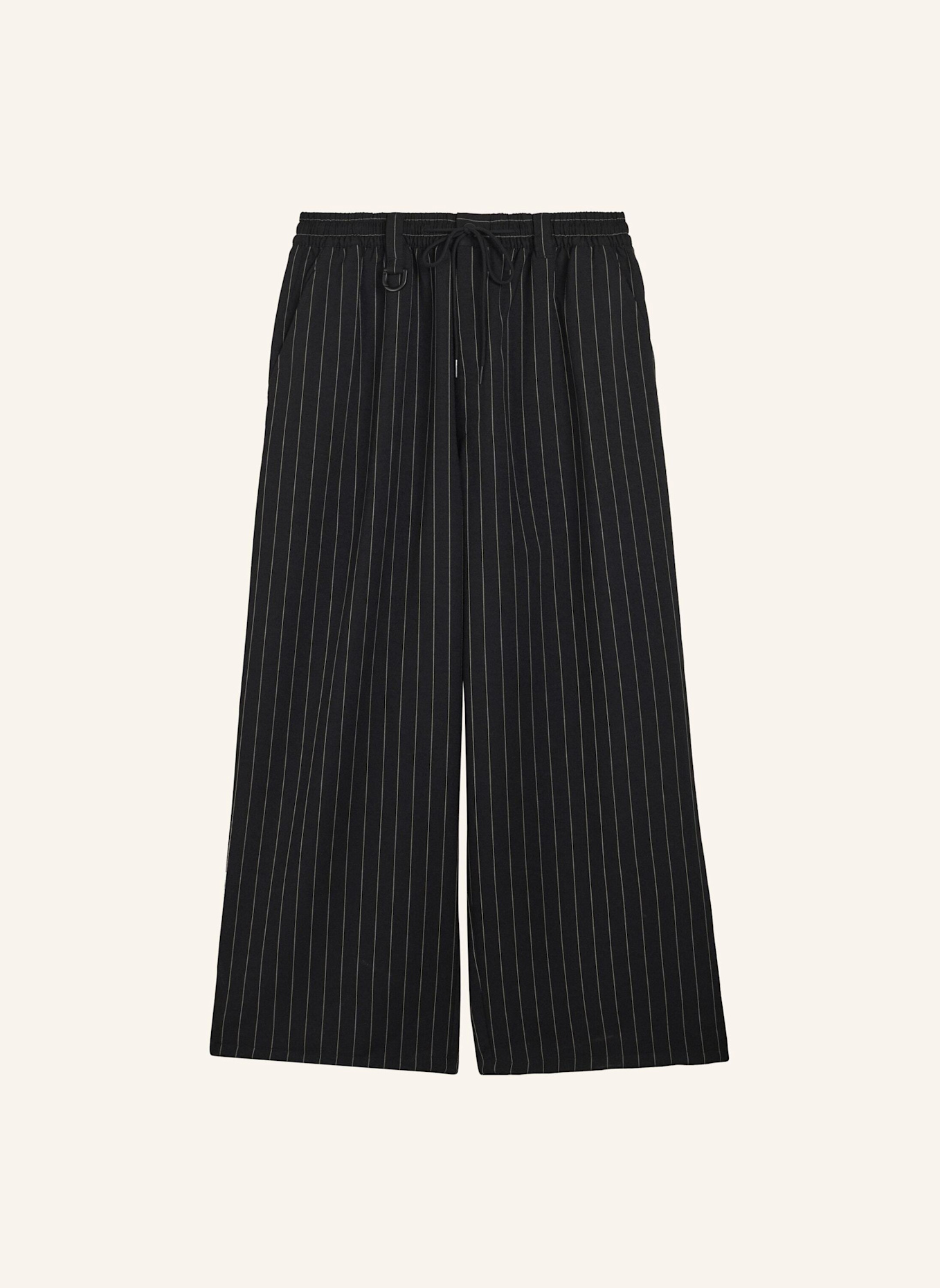 Y-3 Y-3 SPORT UNIFORM TRAININGSHOSE MIT NADELSTREIFEN: SCHWARZ/ WEISS