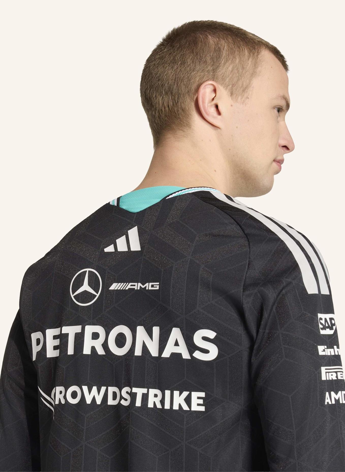 adidas MERCEDES - AMG PETRONAS FORMULA 1 TEAM AUTHENTIC LANGÄRMELIGES FAHRERTRIKOT: SCHWARZ