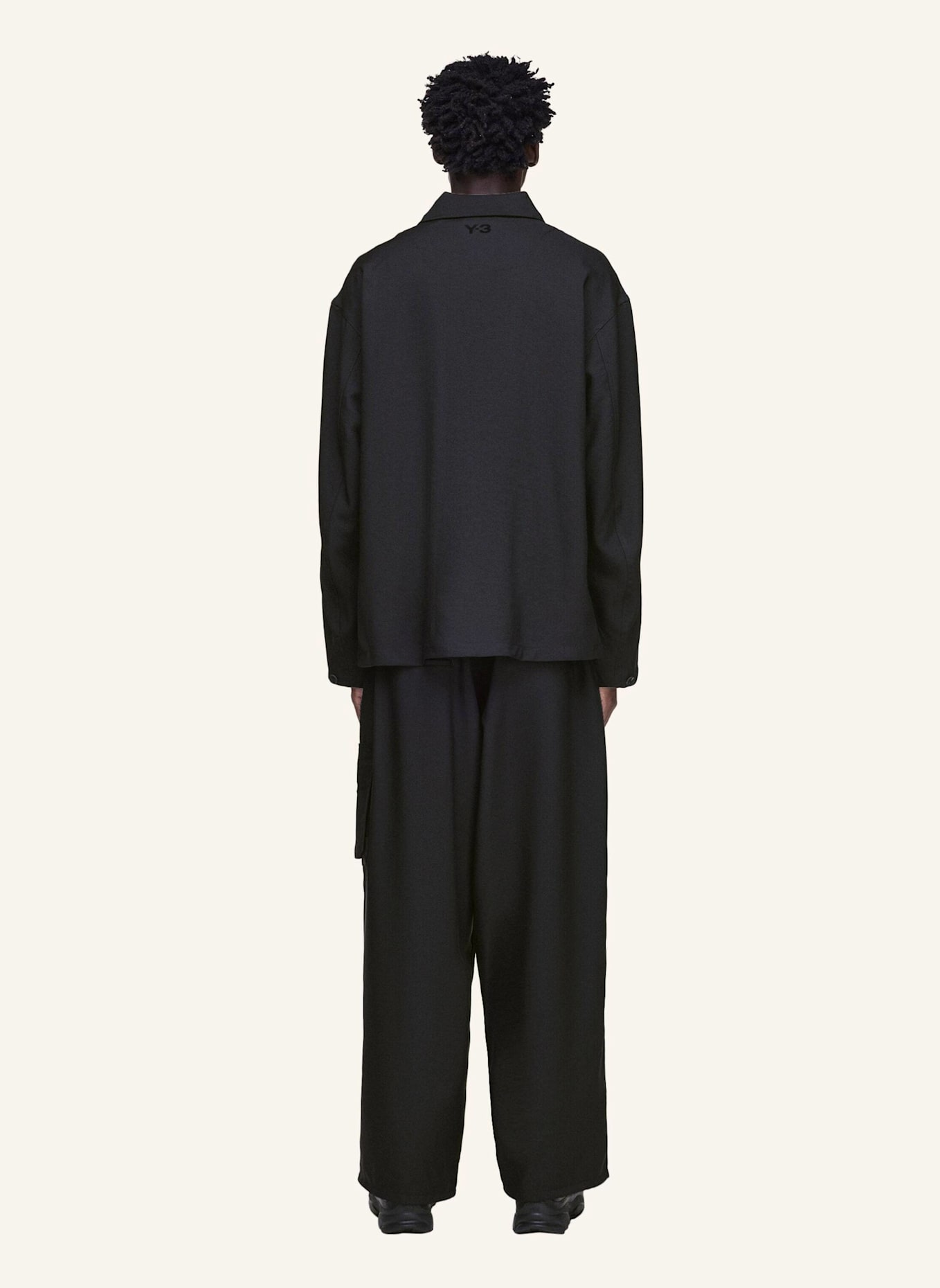 Y-3 Y-3 SPORT UNIFORM STRAIGHT PANTS: SCHWARZ