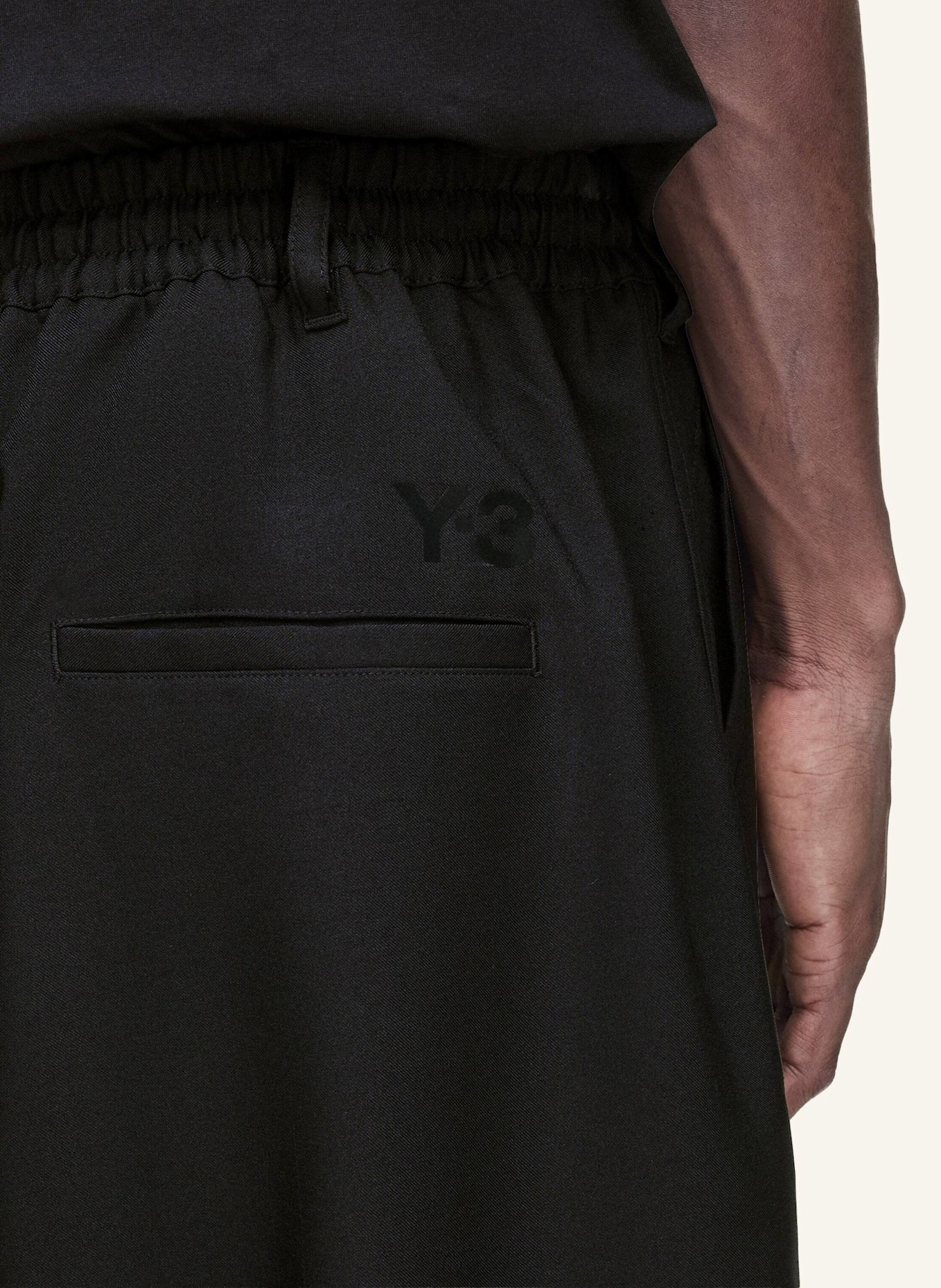 Y-3 Y-3 SPORT UNIFORM STRAIGHT PANTS: SCHWARZ