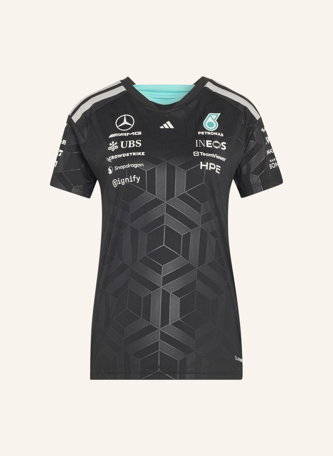adidas MERCEDES - AMG PETRONAS FORMULA 1 TEAM DRIVER TRIKOT: SCHWARZ