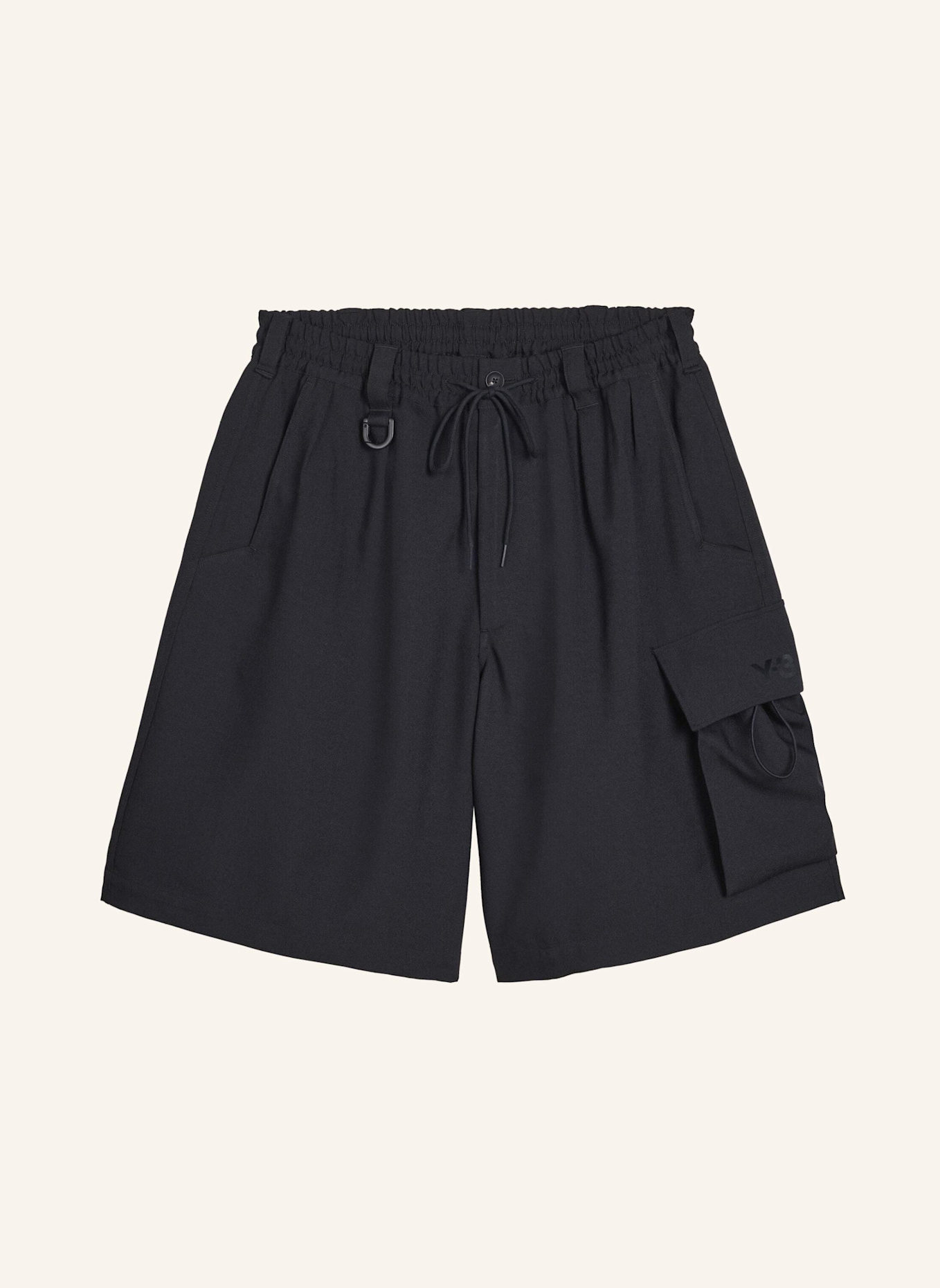 Y-3 Y-3 SPORT UNIFORM CARGO SHORTS: SCHWARZ
