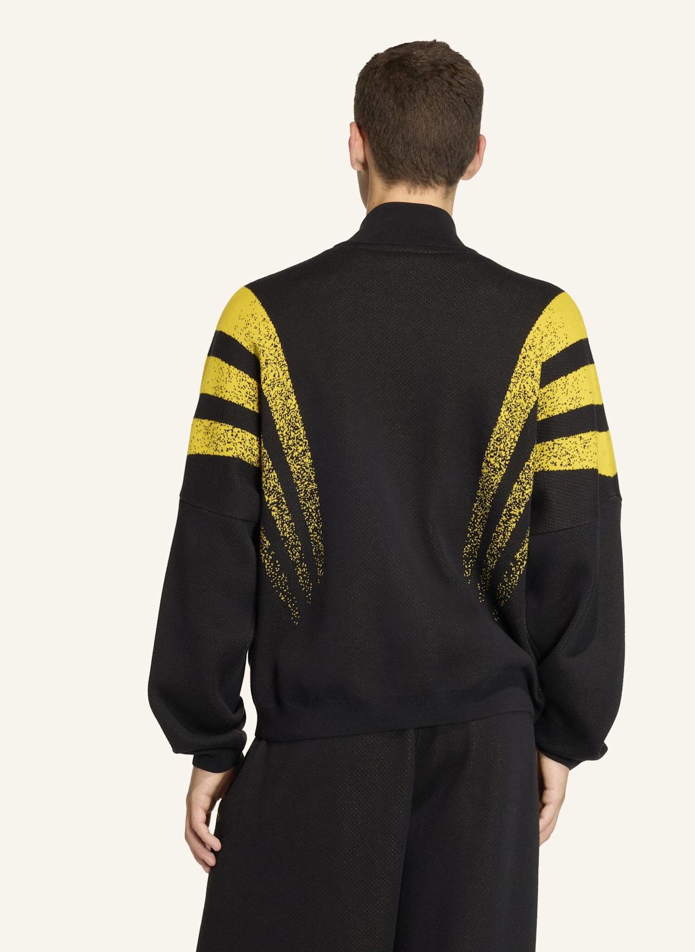 adidas Originals SANTIAGO LOOSE FULLY FASHION KNIT JACKE: SCHWARZ