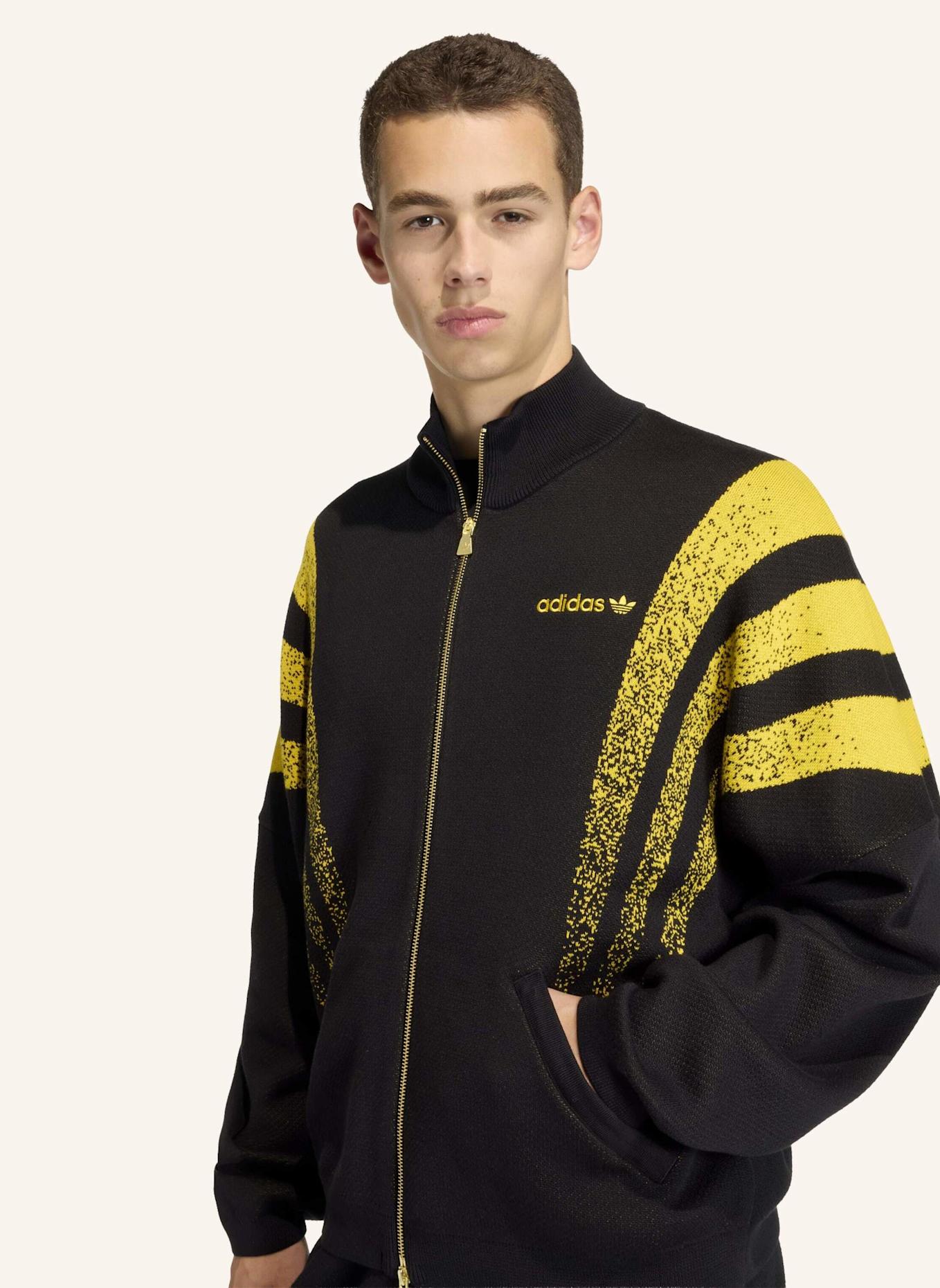 adidas Originals SANTIAGO LOOSE FULLY FASHION KNIT JACKE: SCHWARZ