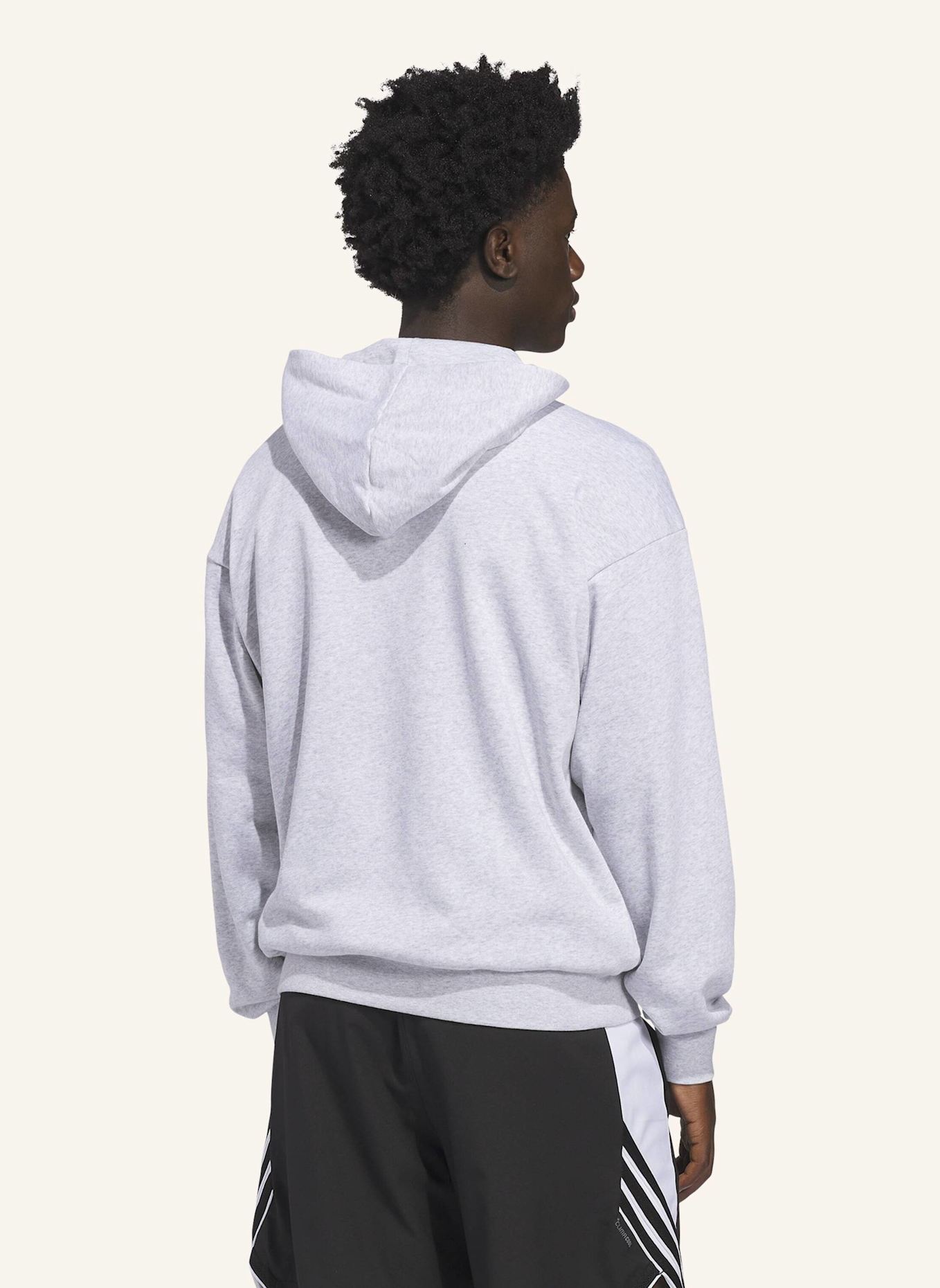adidas ADIDAS BASKETBALL GRAPHIC HOODIE: GRAU
