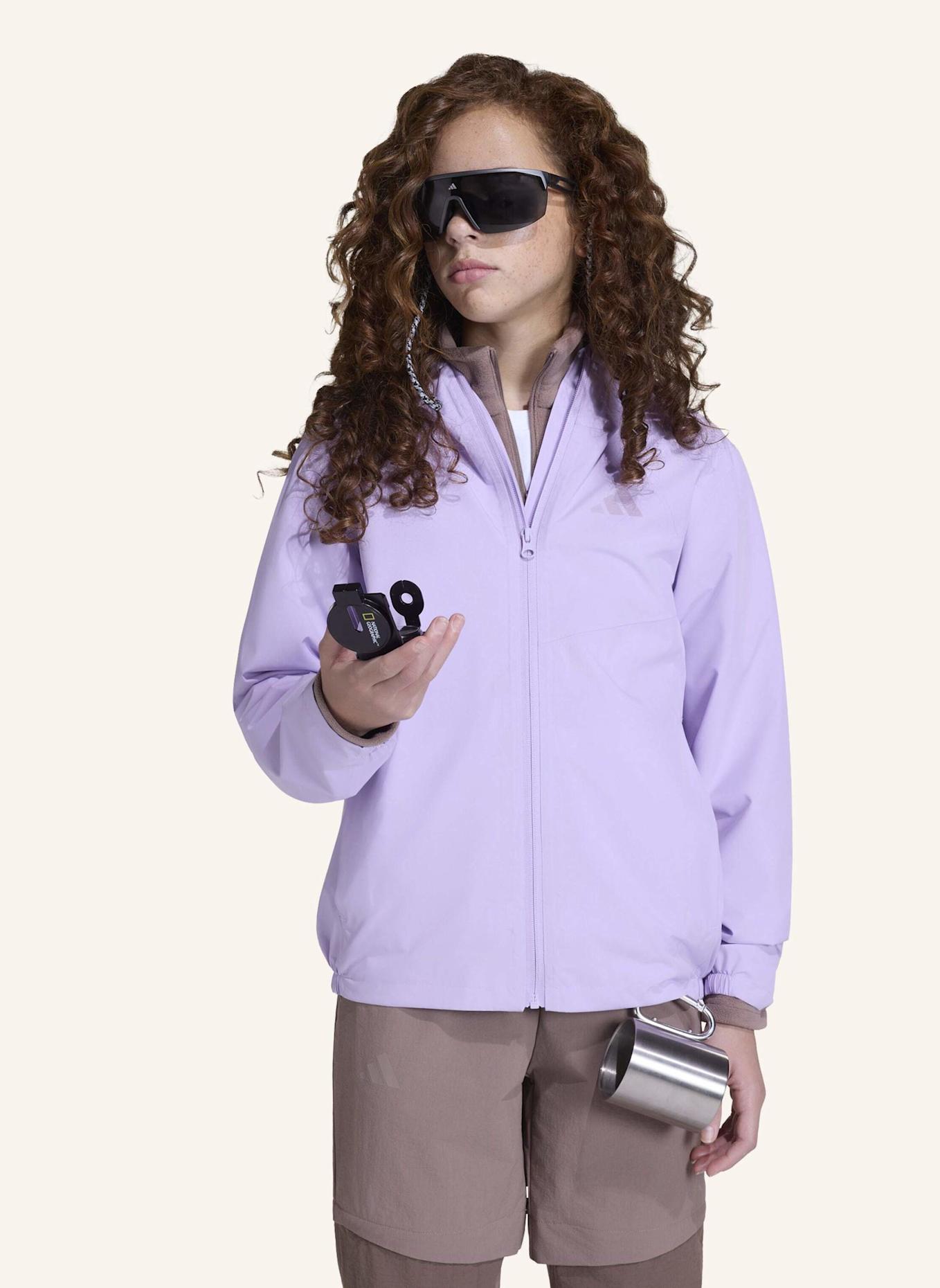 adidas TERREX TERREX KIDS MULTI 2 LAYER CLIMAPROOF REGENJACKE: HELLLILA