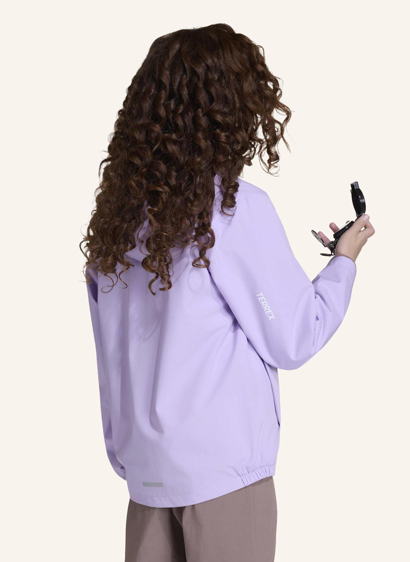 adidas TERREX TERREX KIDS MULTI 2 LAYER CLIMAPROOF REGENJACKE: HELLLILA