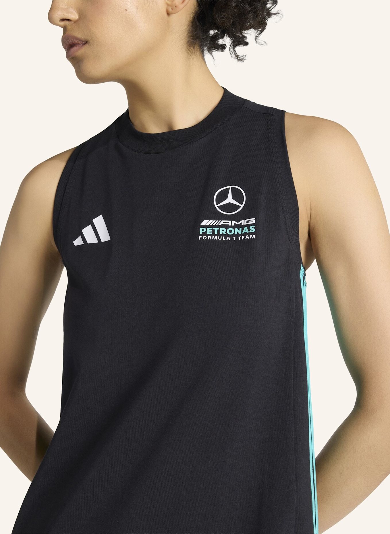 adidas MERCEDES-AMG PETRONAS FORMULA 1 TEAM DNA KLEID: SCHWARZ