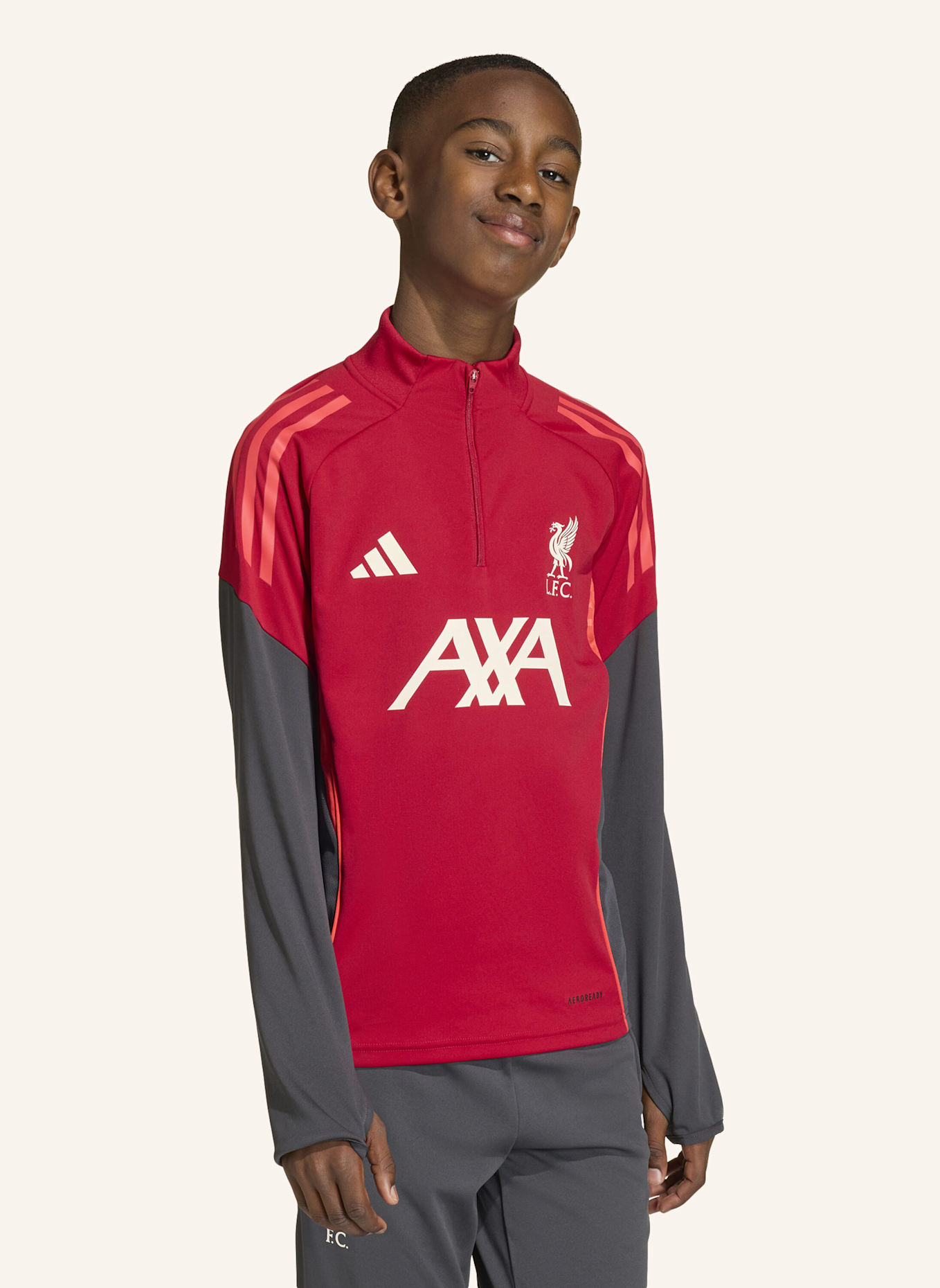 adidas LIVERPOOL FC TIRO 25 COMPETITION TRAININGSOBERTEIL KINDER: ROT