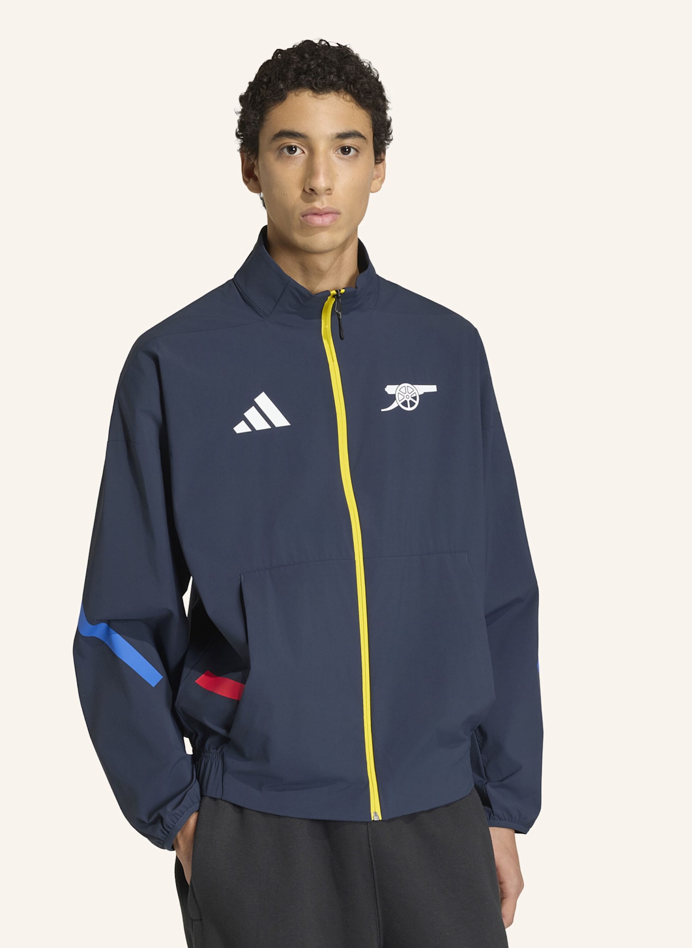adidas ARSENAL FC Z.N.E. ANTHEM JACKE: BLAU